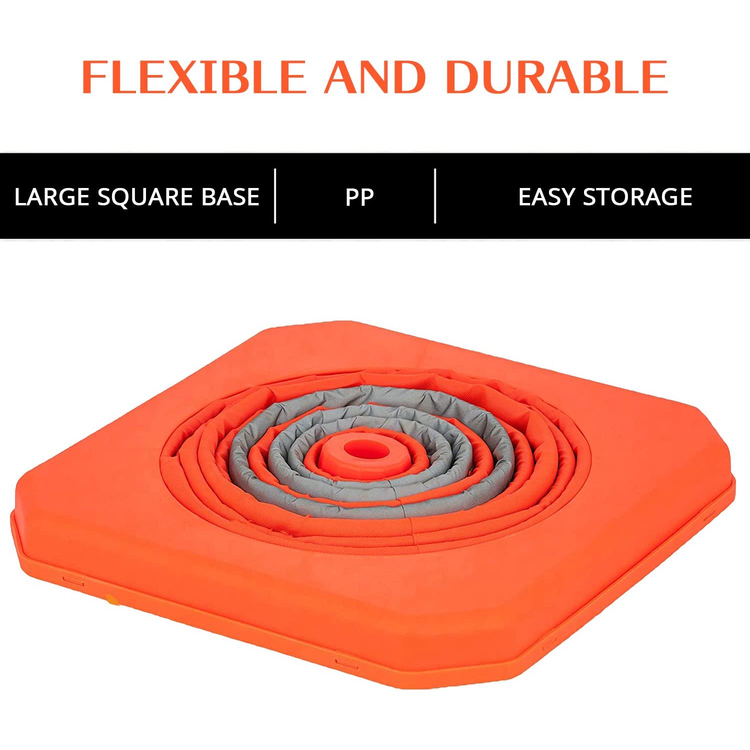 Conos de Tráfico Colapsables GUARDLEAD 28" con Luz LED - Paquete de 4