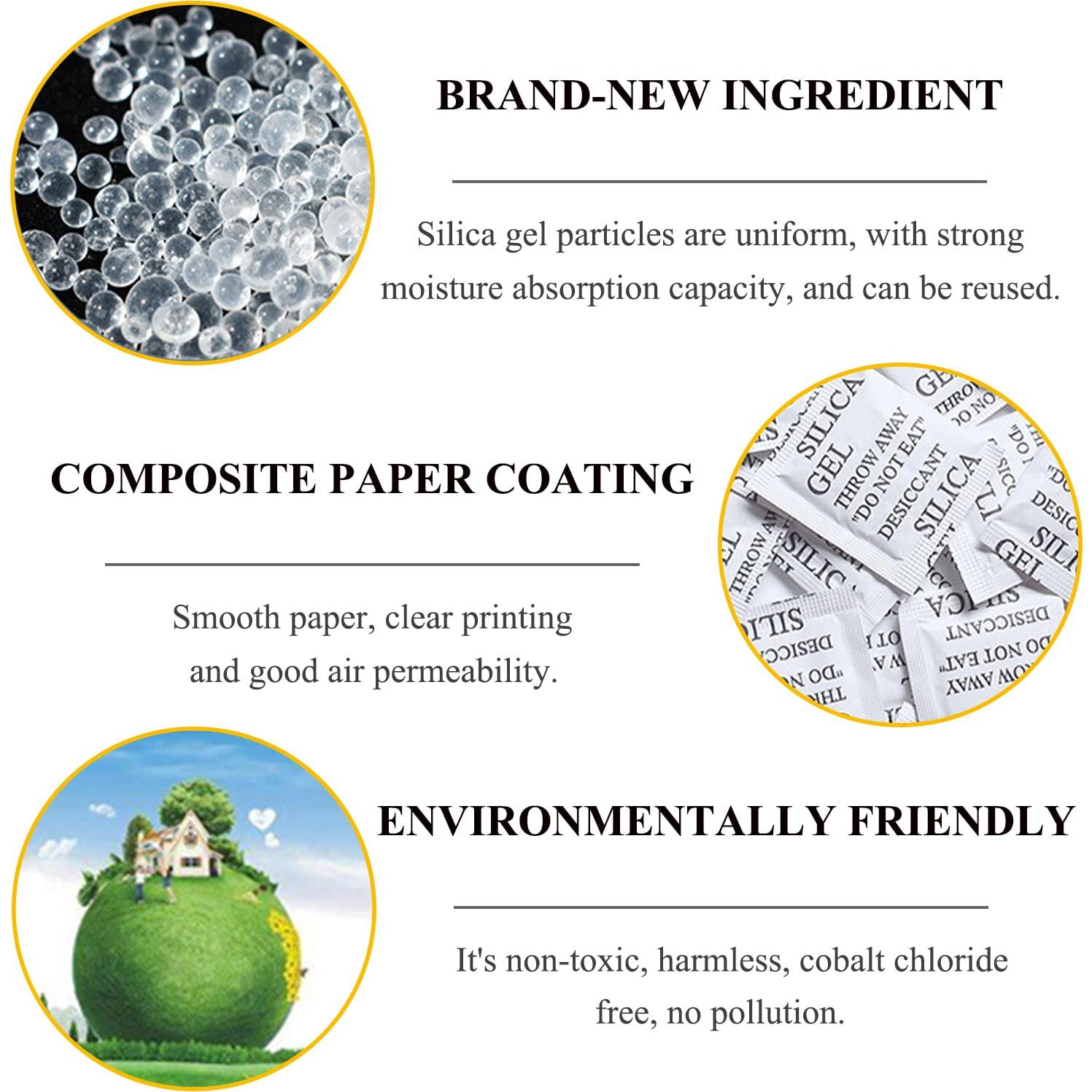 Paquetes Deshidratantes de Gel de Sílice Smaring 50PCS 5g