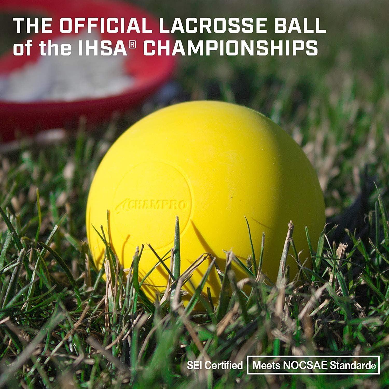 Pelotas de Lacrosse Champro LBNGO Paquete de 12 Oro