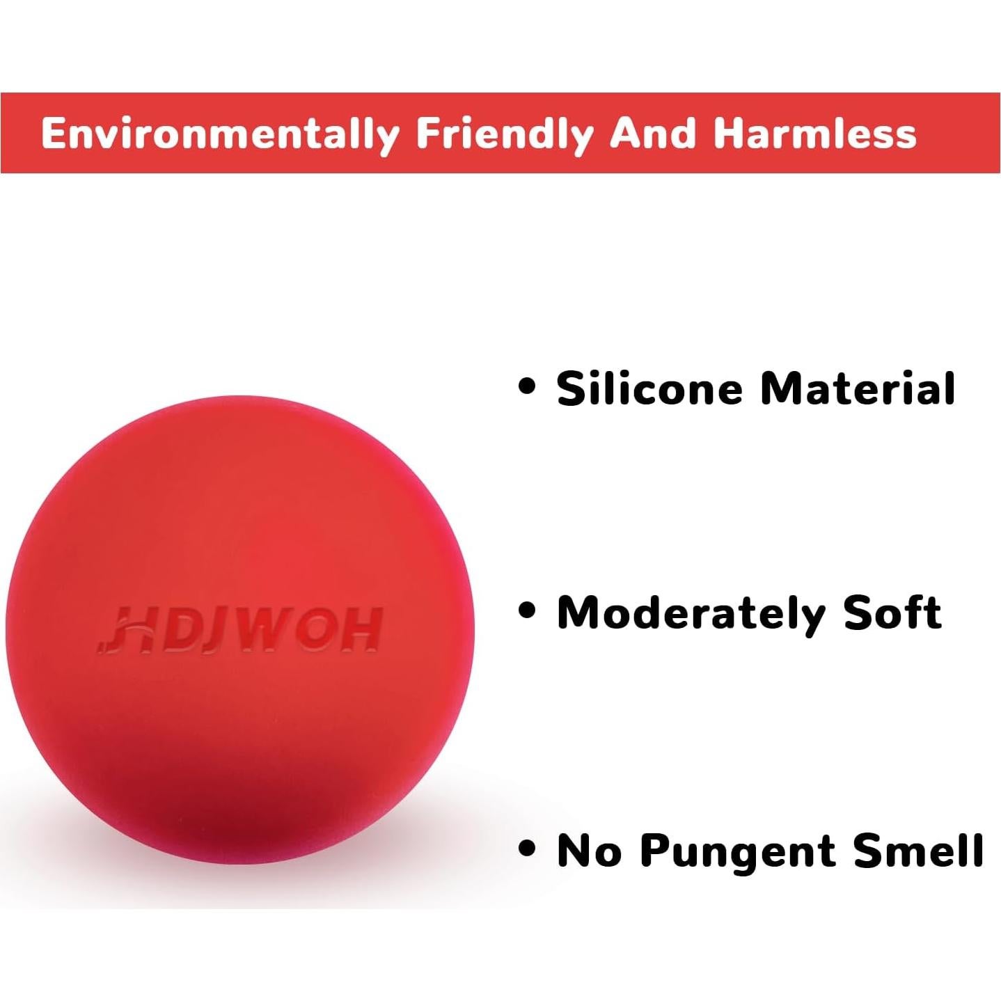 Bola de Masaje JHDJWOH Portátil 6.1cm - Alivio Miofascial 2 Piezas