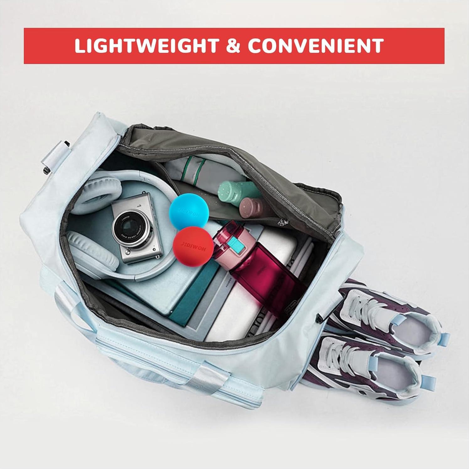 Bola de Masaje JHDJWOH Portátil 6.1cm - Alivio Miofascial 2 Piezas