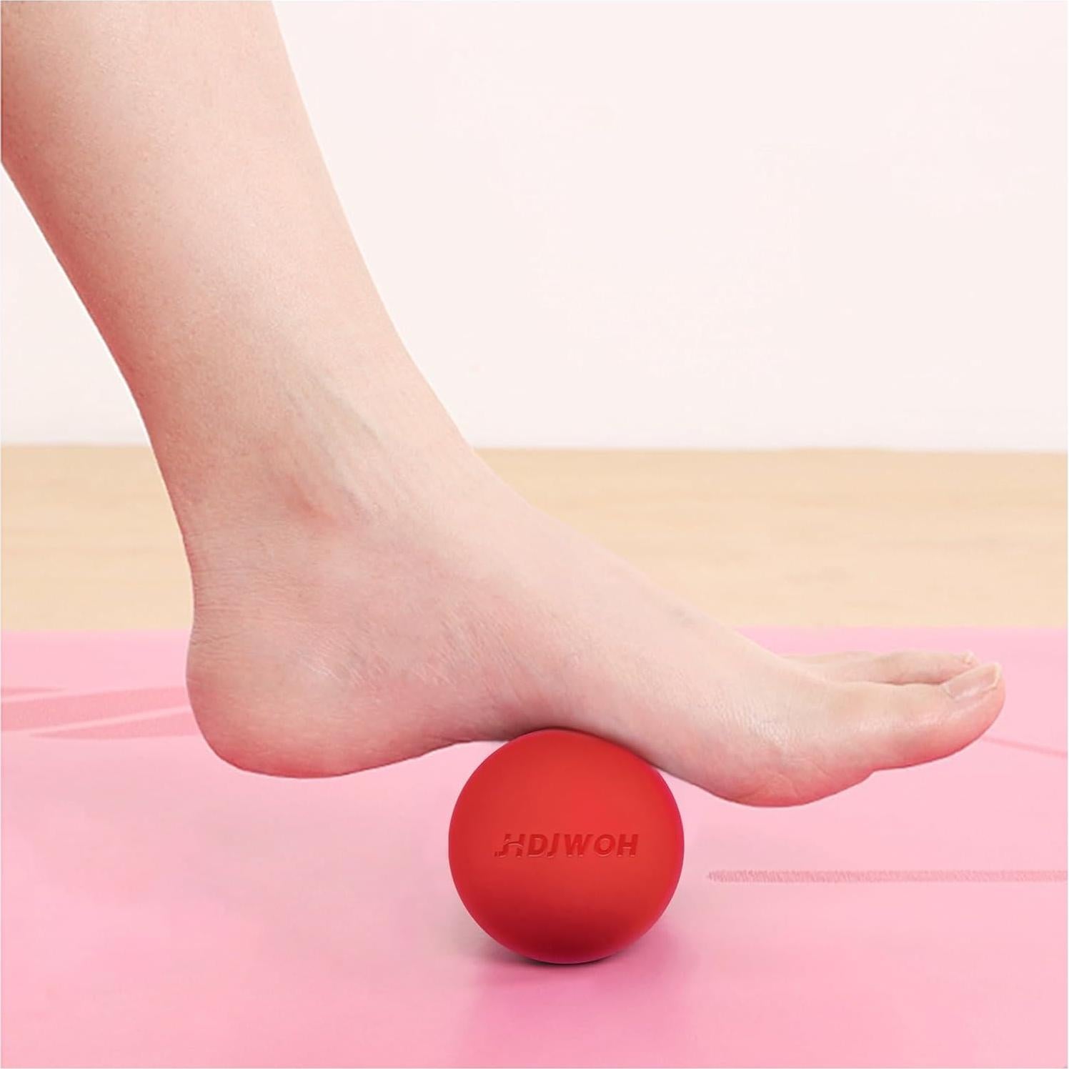 Bola de Masaje JHDJWOH Portátil 6.1cm - Alivio Miofascial 2 Piezas