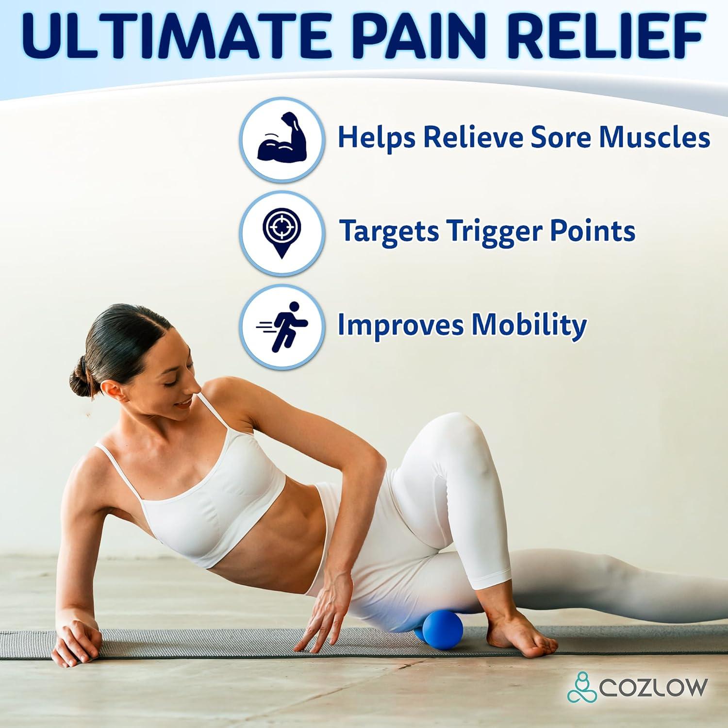 Bola de Masaje Doble Lacrosse Cozlow - Alivio Dolor Muscular