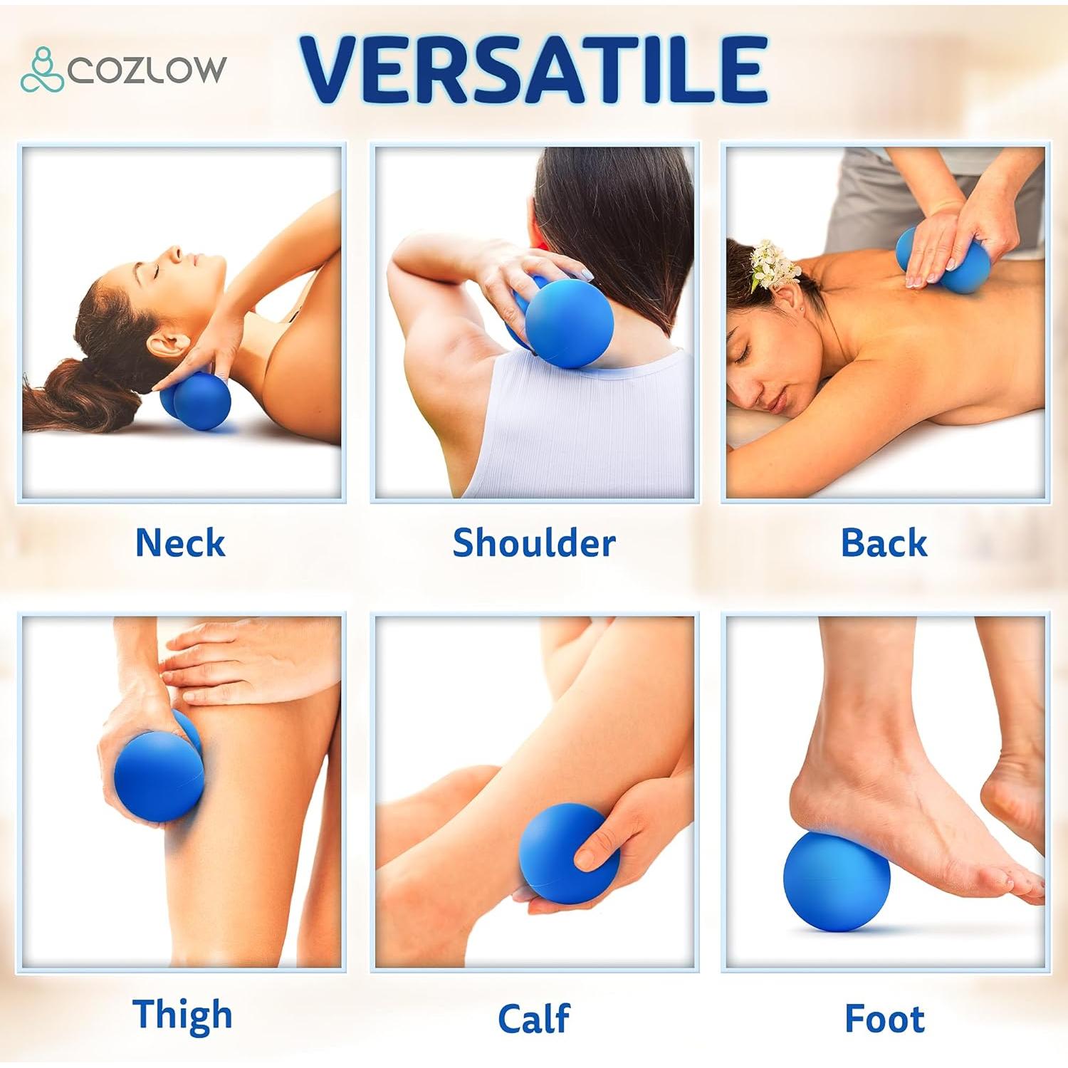 Bola de Masaje Doble Lacrosse Cozlow - Alivio Dolor Muscular