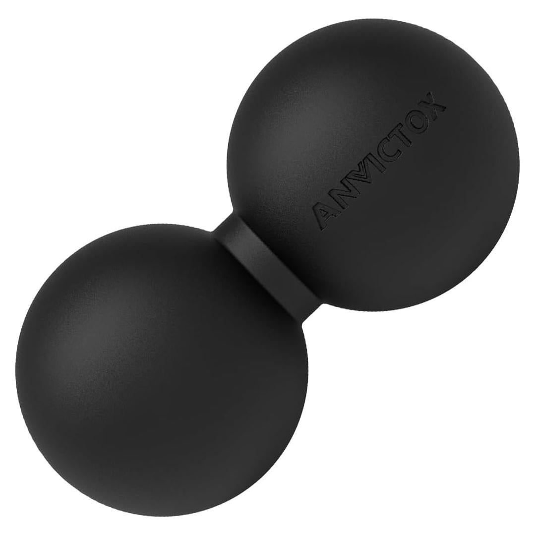 Pelota de Masaje Doble ANVICTOX para Alivio Muscular - Negro