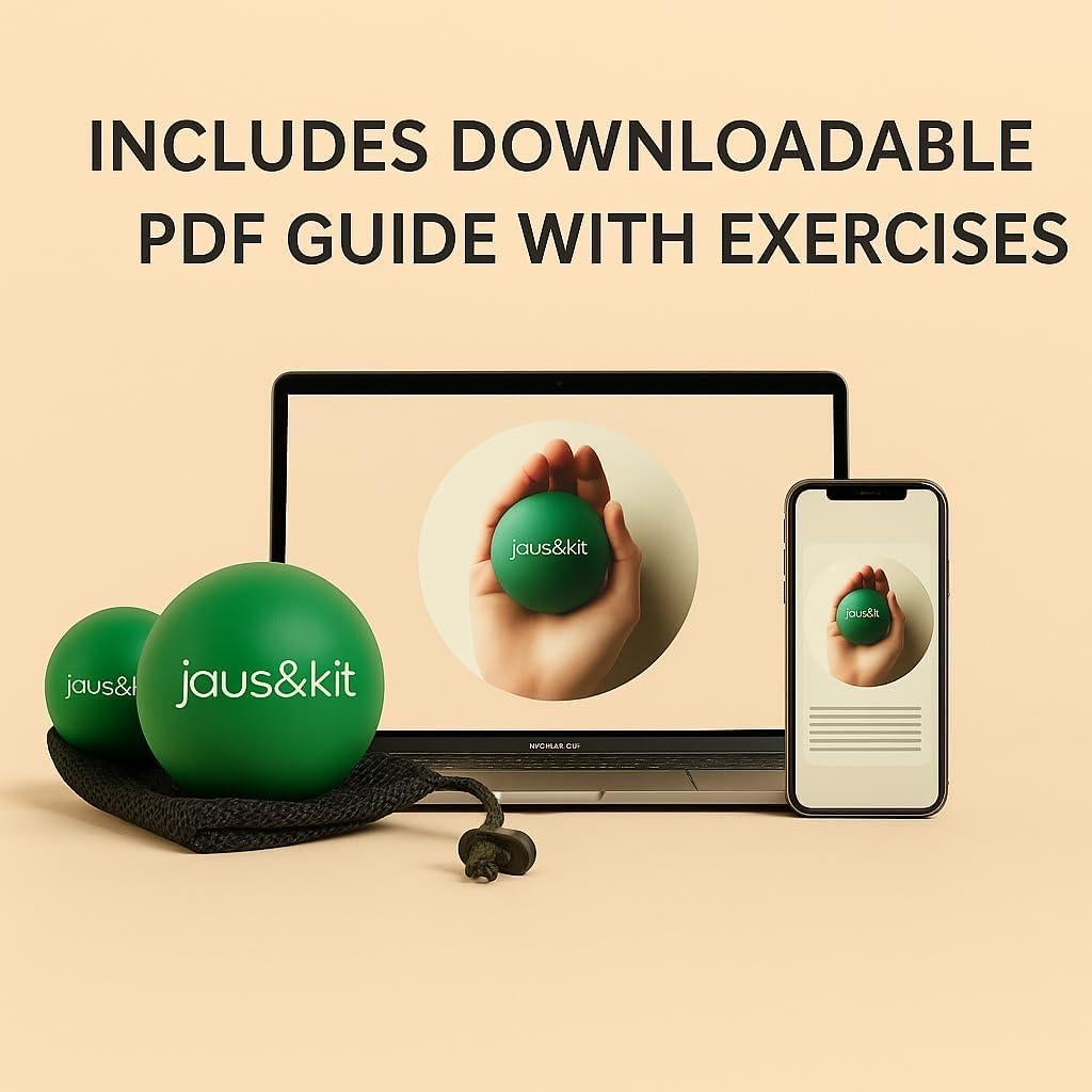 Pelotas de Masaje de Goma Genérico - Juego de 2 (8.89 cm) para Alivio de Dolor