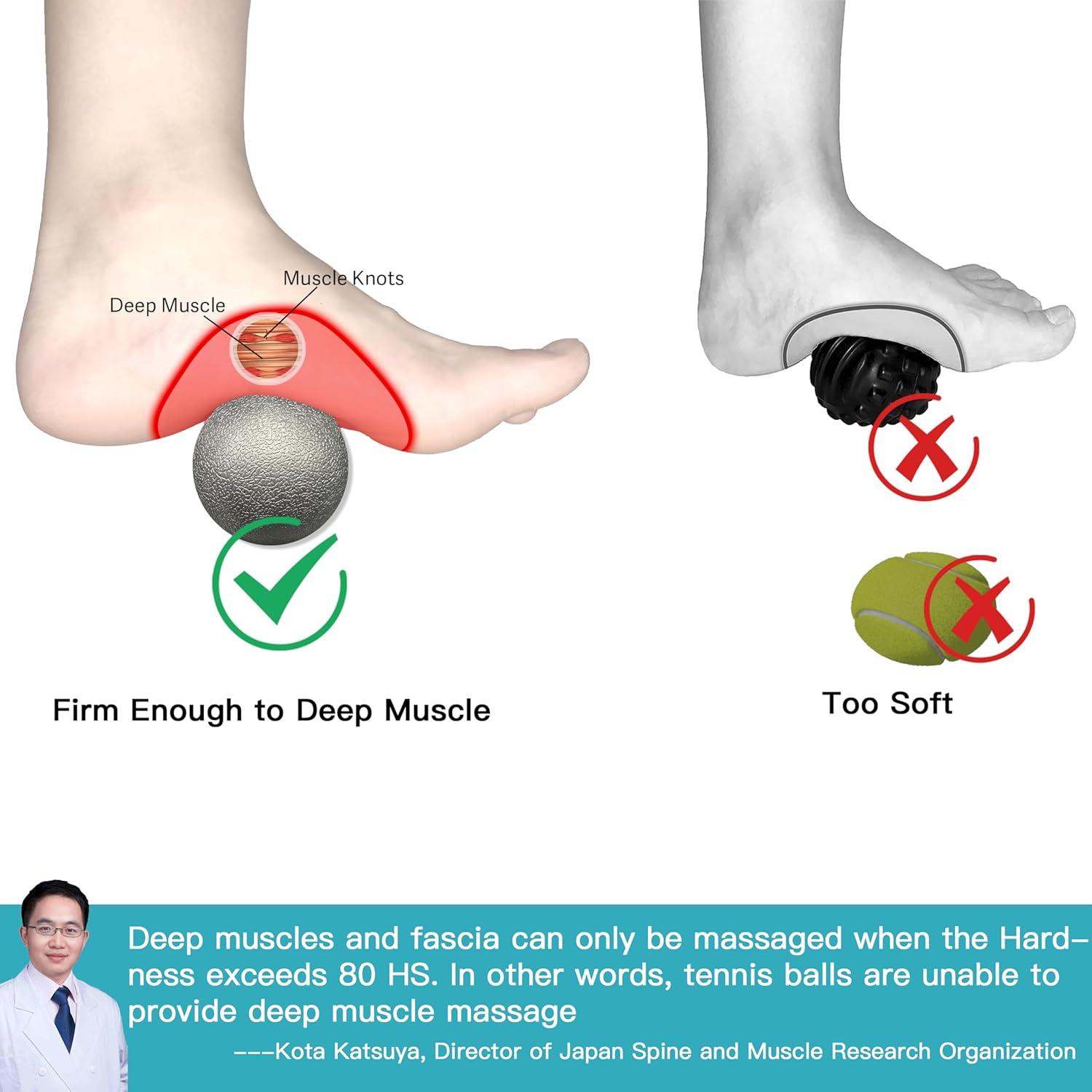 Set de Masaje Comfyon 4 Piezas - Bola Dura, Cacahuate, Banda