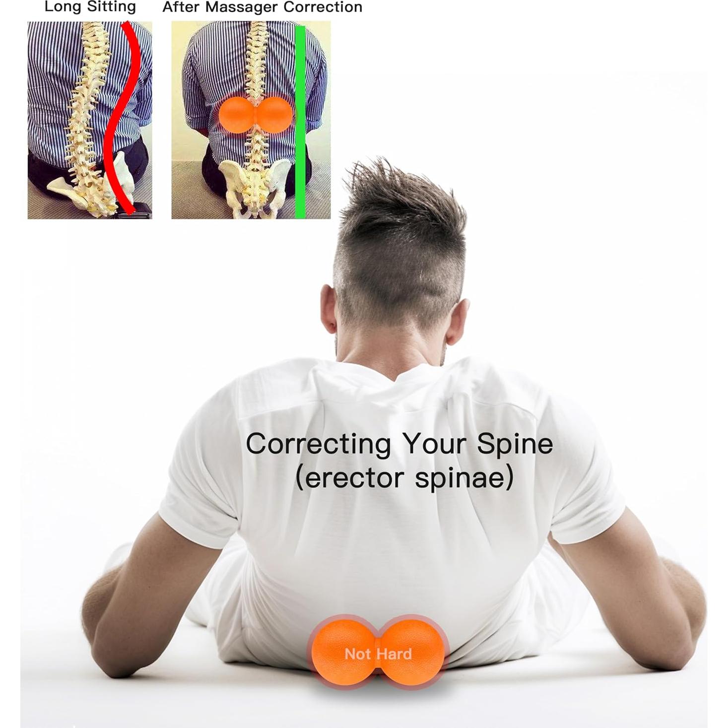 Set de Masaje Comfyon 4 Piezas - Bola Dura, Cacahuate, Banda