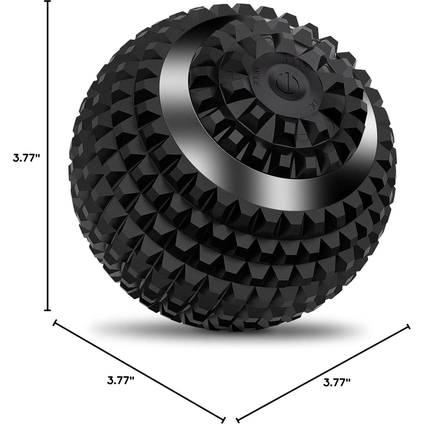 Masajeador de Bola Vibrante Uppye 9.57 cm 4 Velocidades Negro