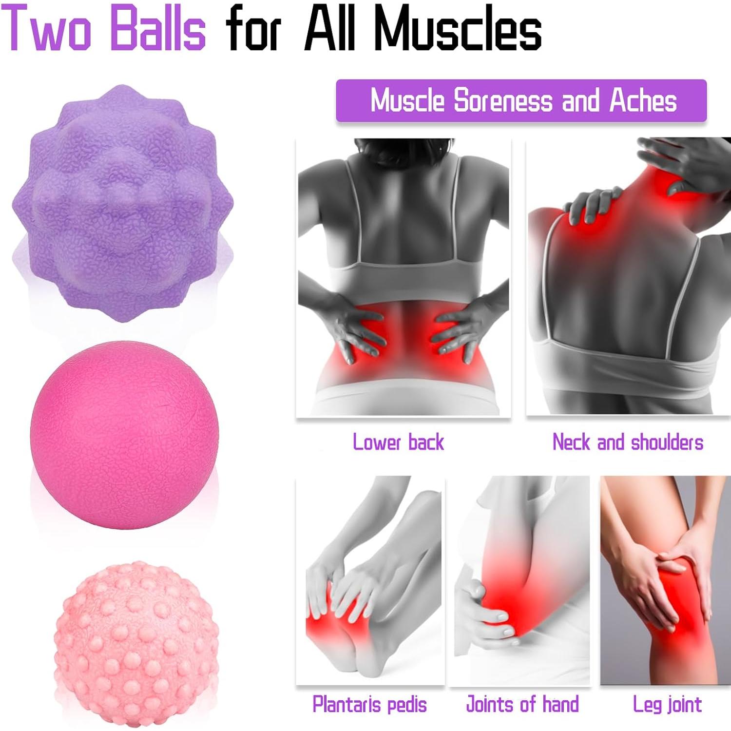 Set de 6 Pelotas de Masaje LITLUCIS para Alivio Muscular