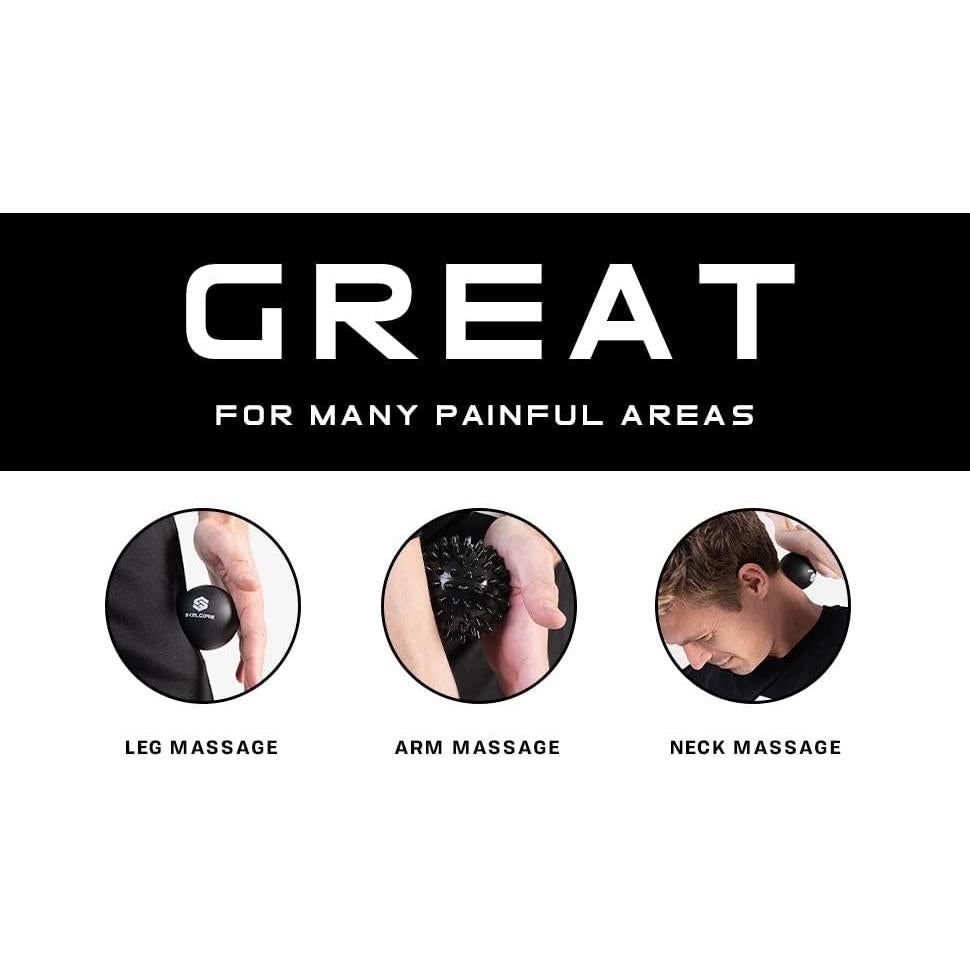 Juego de 2 Pelotas de Masaje Terapéutico Skelcore - Alivio Dolor Espalda y Pies