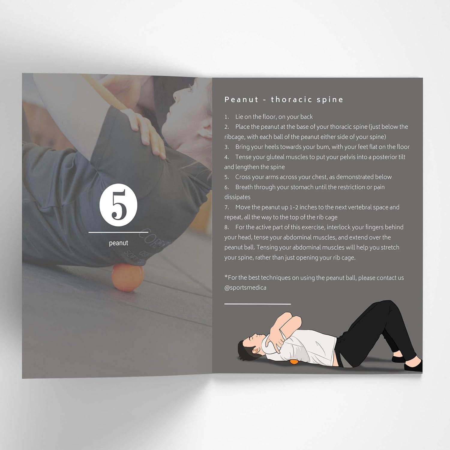 Bola de Masaje de Cacahuate Sports Medica - Terapia Doble