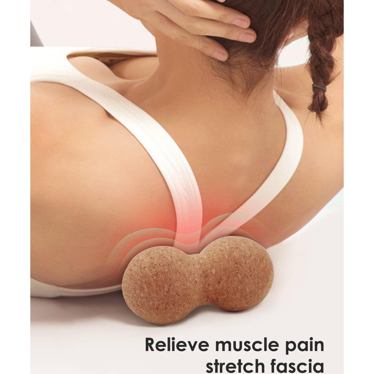 Bola de Masaje de Corcho KITWILD para Alivio Muscular 1 Paquete