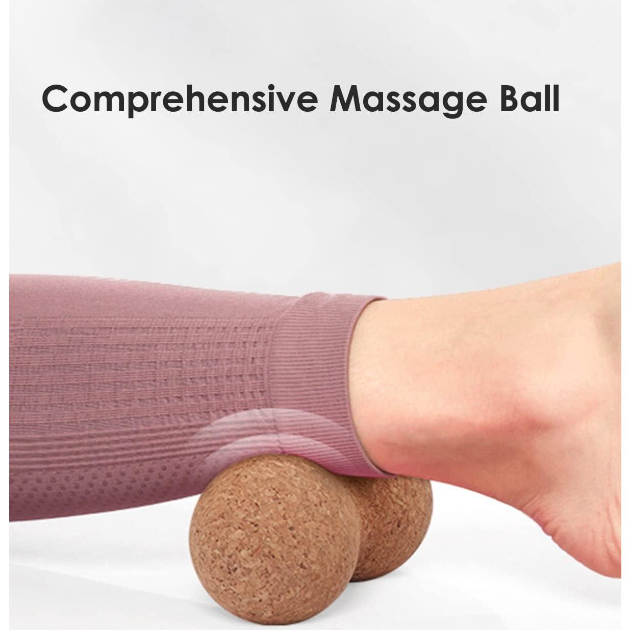 Bola de Masaje de Corcho KITWILD para Alivio Muscular 1 Paquete