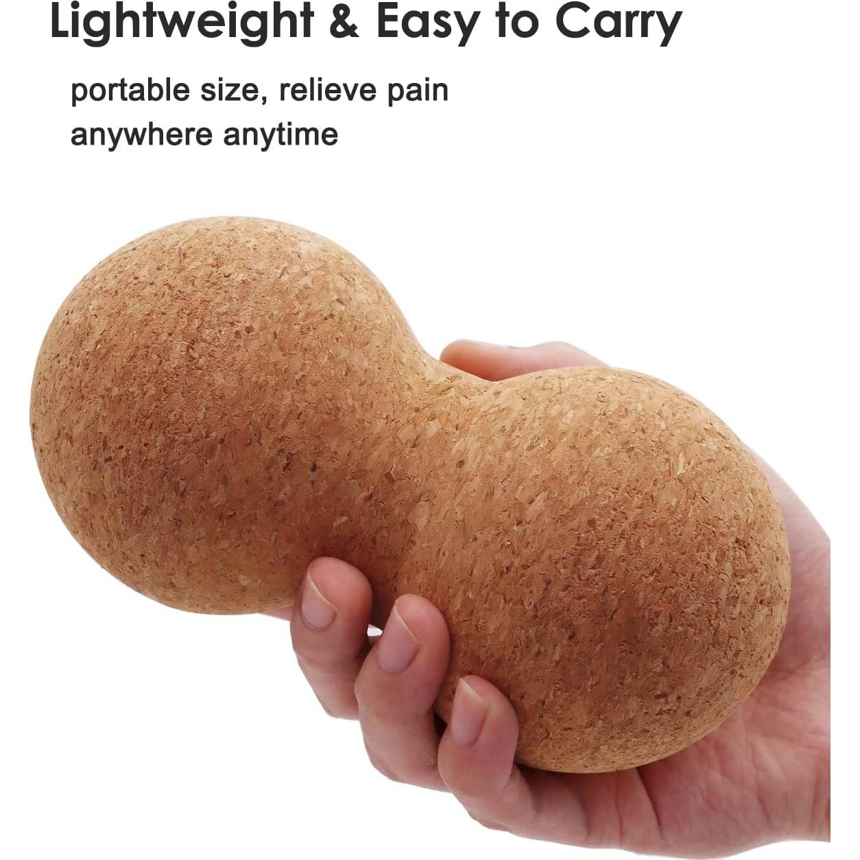 Bola de Masaje de Corcho KITWILD para Alivio Muscular 1 Paquete