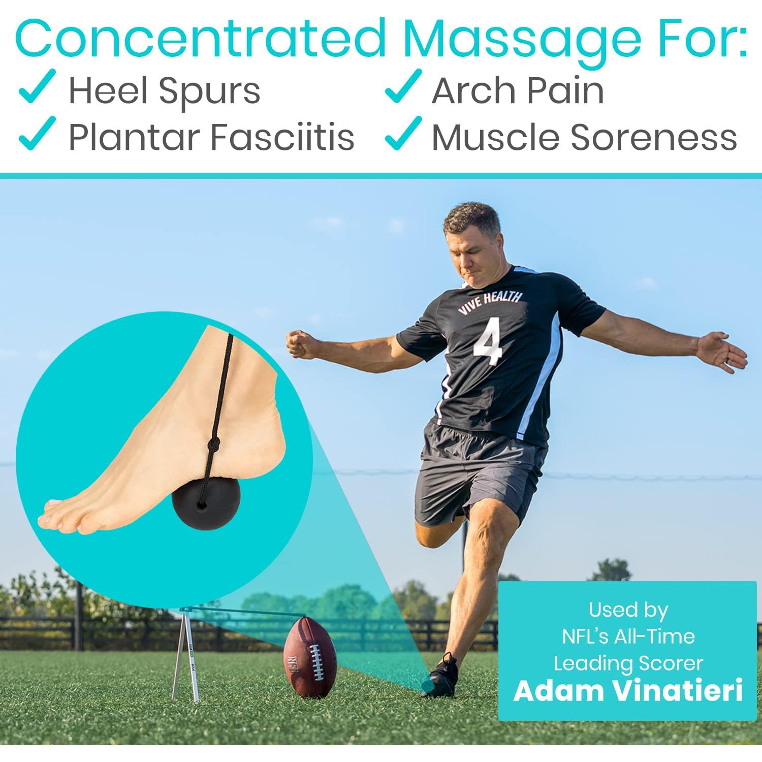 Rodillo de Masaje Vive Health para Pies - Alivio Fasciitis 6.35 cm