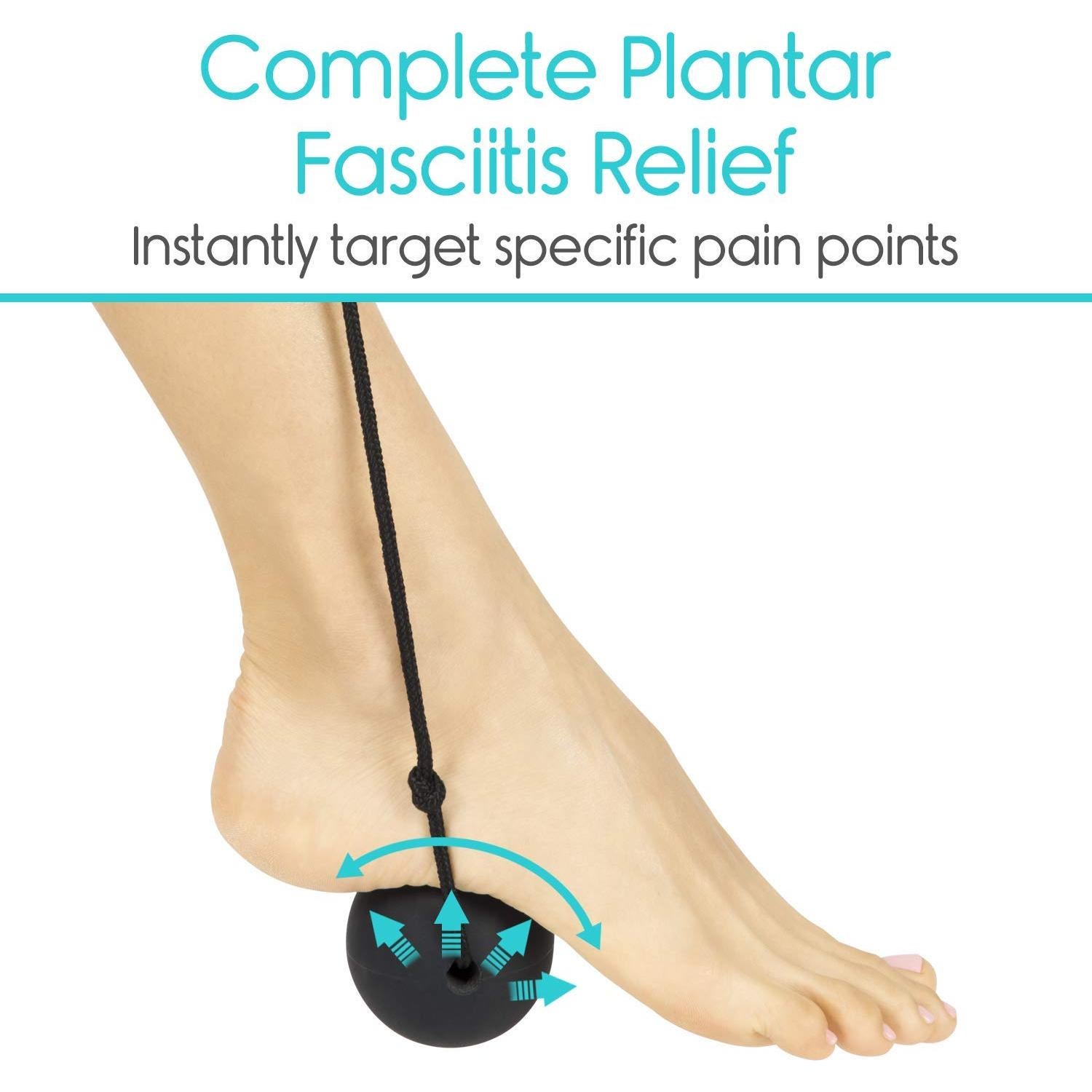 Rodillo de Masaje Vive Health para Pies - Alivio Fasciitis 6.35 cm