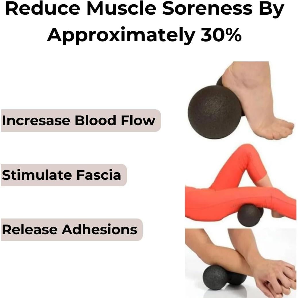 Rodillo de Masaje Rollga Peanut - Terapia Física 12x24cm