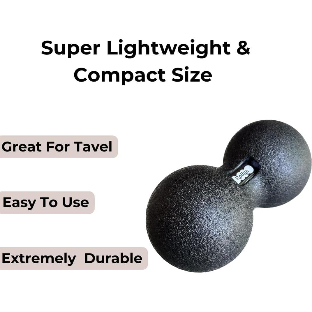 Rodillo de Masaje Rollga Peanut - Terapia Física 12x24cm