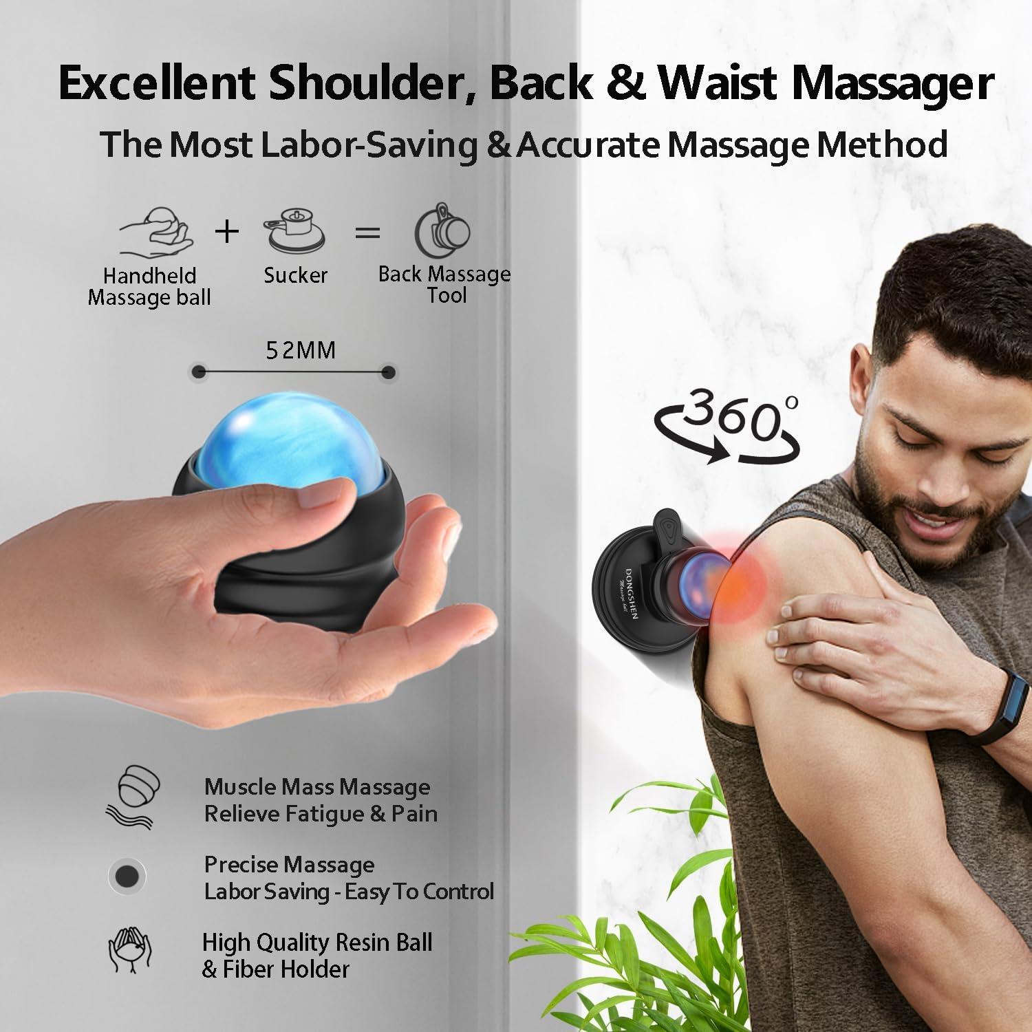 Bola de Masaje DONGSHEN 2 en 1 para Alivio Muscular 21.5cm