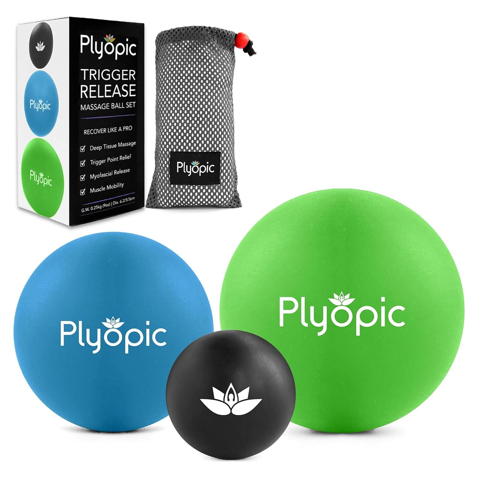 Conjunto de 3 Pelotas de Masaje Plyopic - Alivio Muscular