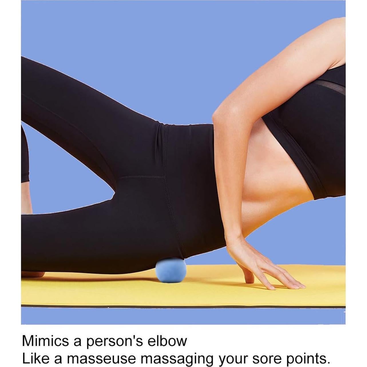 Juego de Pelotas de Masaje MAROJAP - 2 Pelotas Firmes Azul