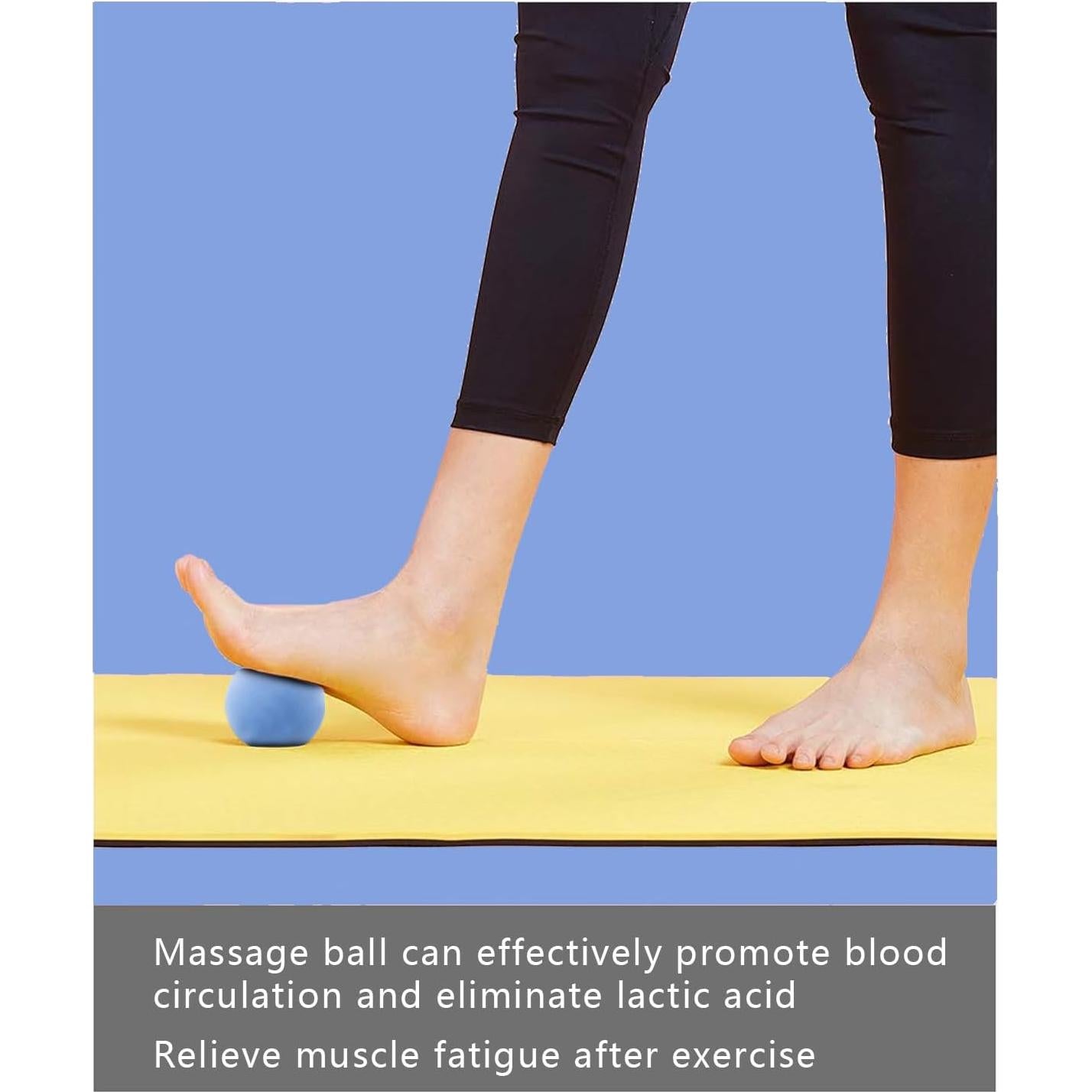 Juego de Pelotas de Masaje MAROJAP - 2 Pelotas Firmes Azul