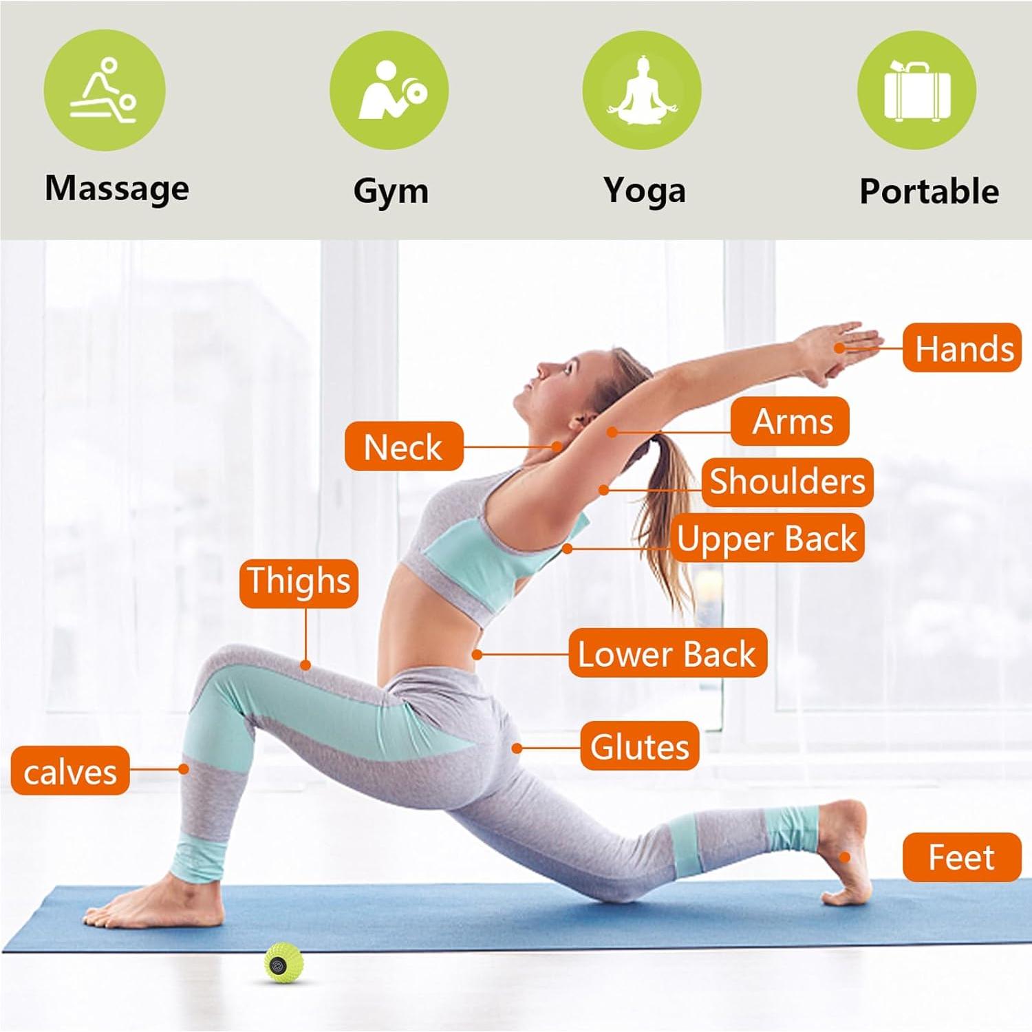 Bola de Masaje MURLIEN 8cm Verde - Masajeador Tejido Profundo