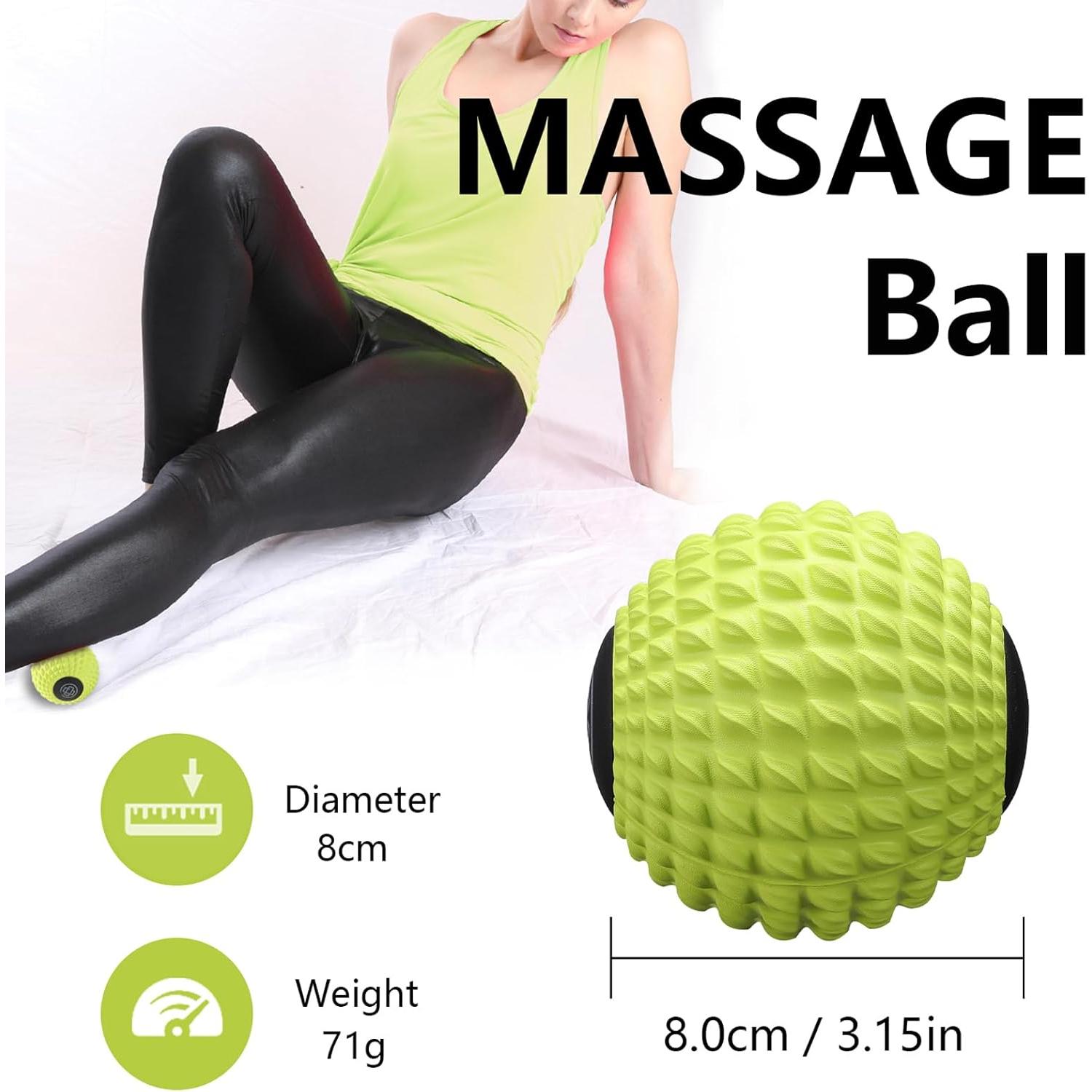 Bola de Masaje MURLIEN 8cm Verde - Masajeador Tejido Profundo