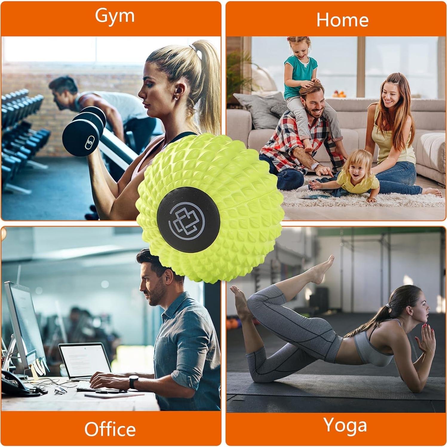 Bola de Masaje MURLIEN 8cm Verde - Masajeador Tejido Profundo