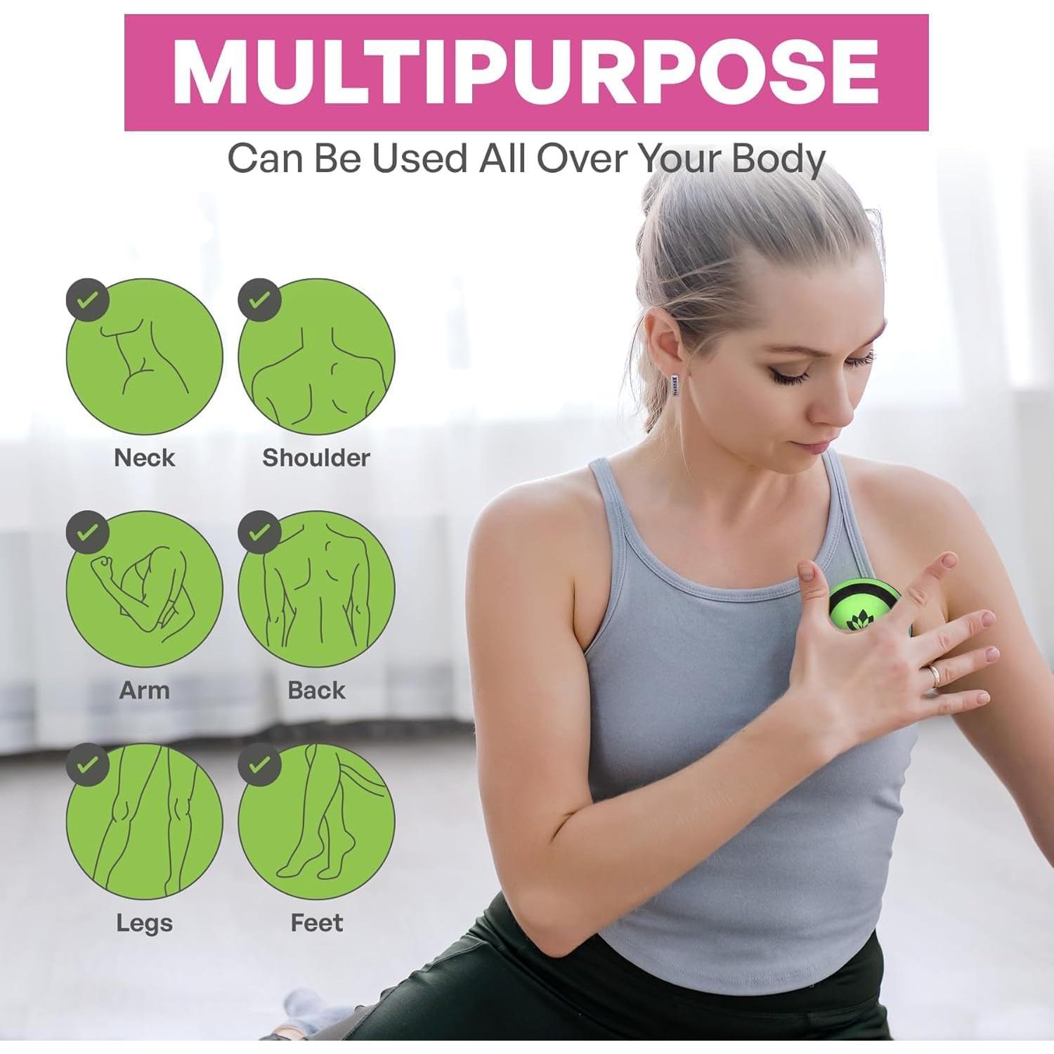 Juego de Pelotas de Masaje Acupoint - 6 Piezas Verde