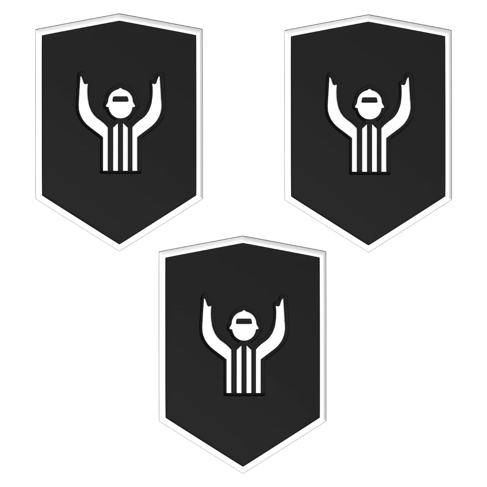 Tapones de Pelota de Lacrosse GCA Pro 3 Piezas - Goma Negra