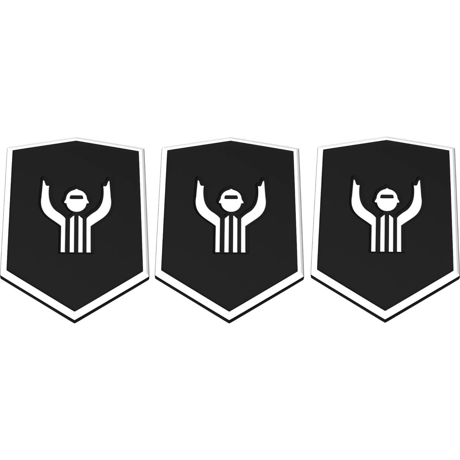 Tapones de Pelota de Lacrosse GCA Pro 3 Piezas - Goma Negra