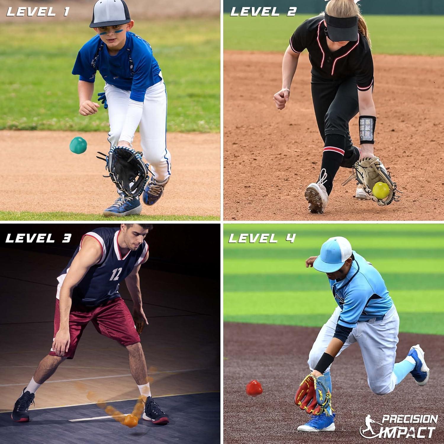 Pelotas de Reacción Ultra-Bounce Precision Impact - 4 Niveles