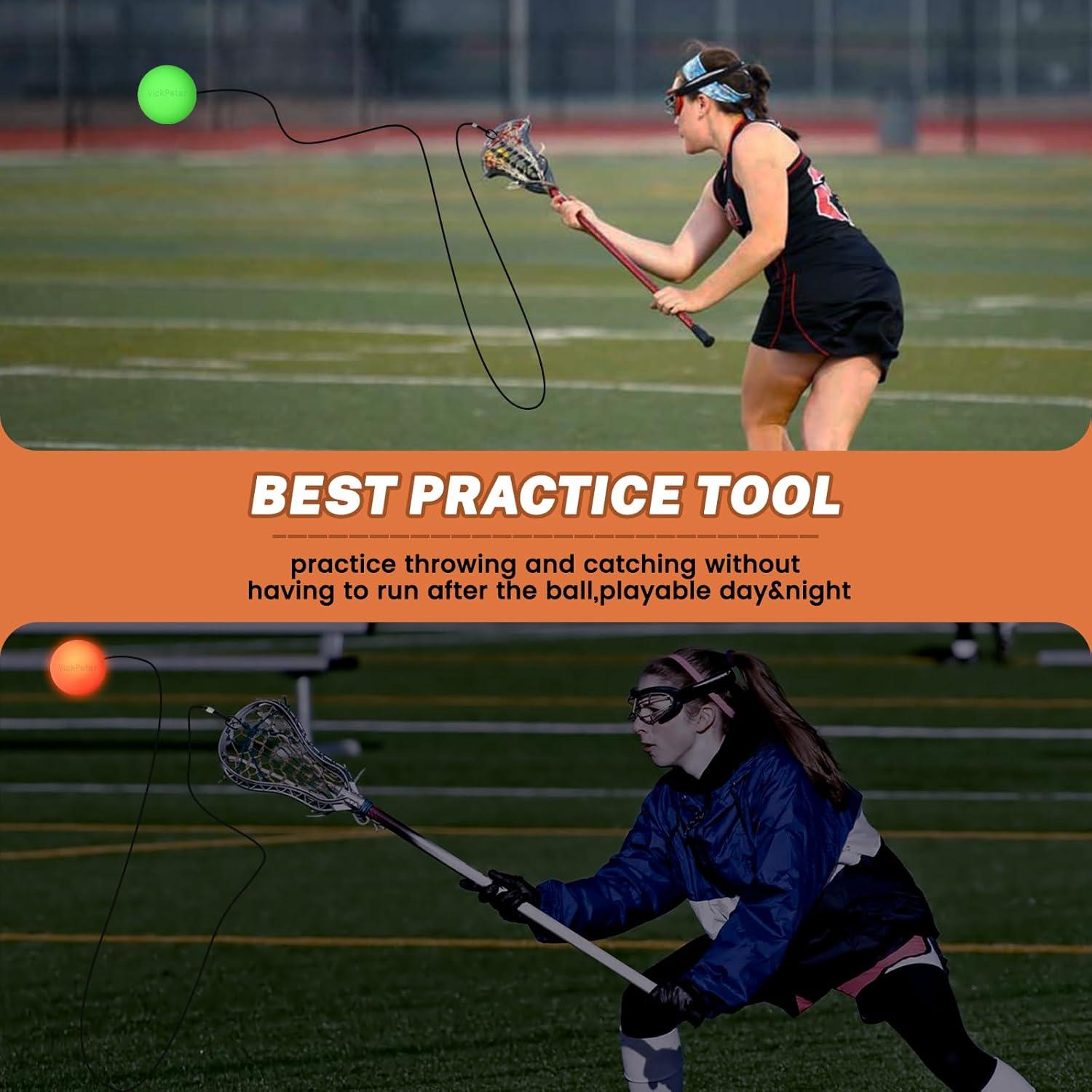 Rebotador de Lacrosse VICKPETER con 2 Pelotas y LED