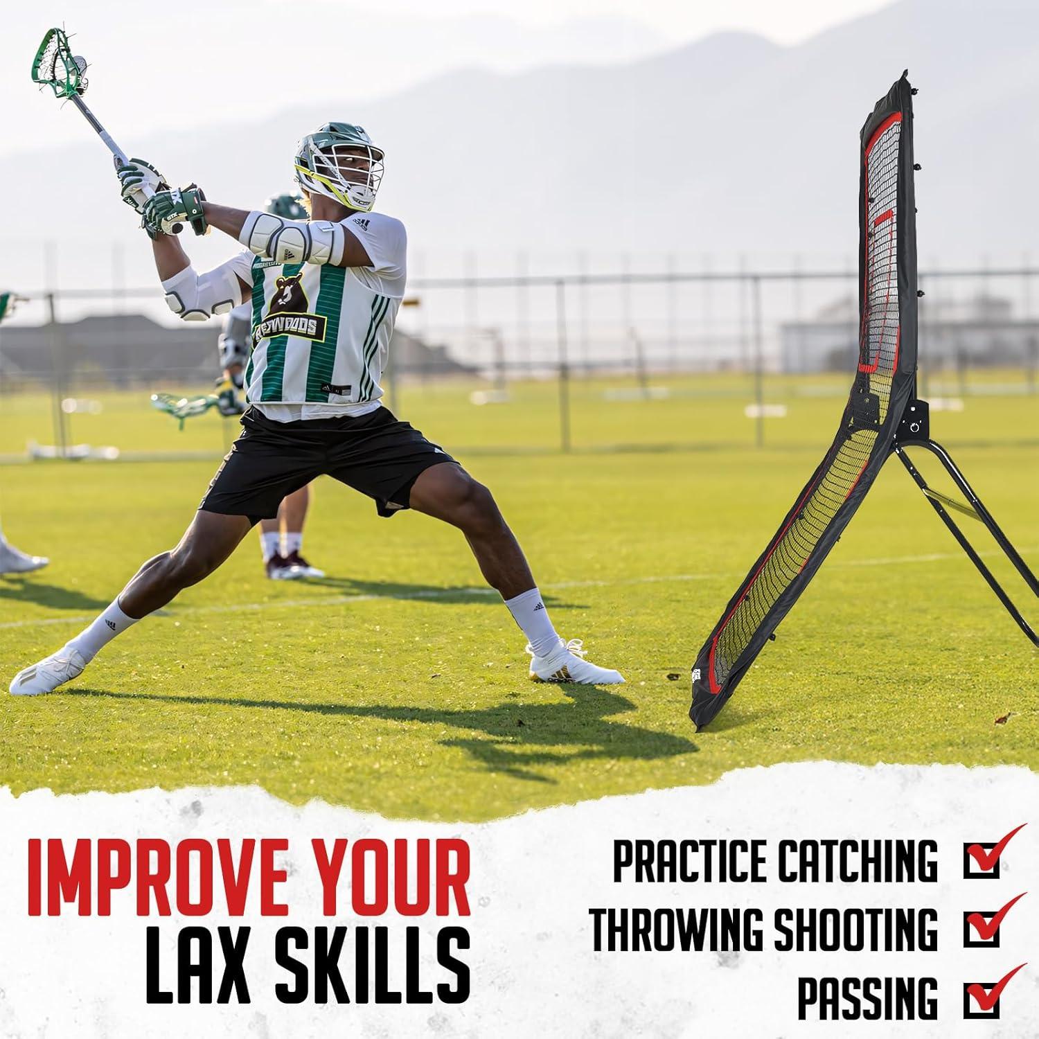 Rebotador de Lacrosse ZEALFEEL 4x7m con 5 Ángulos Ajustables