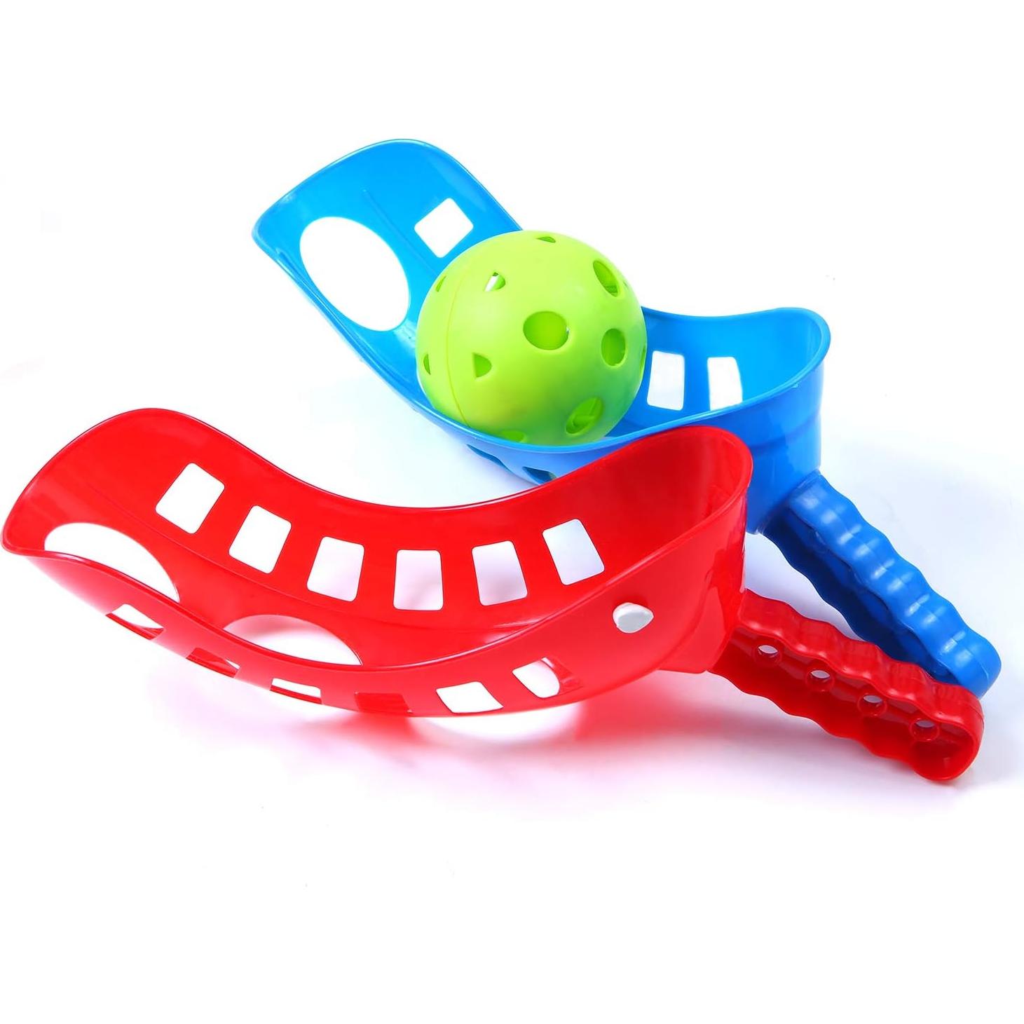 Juego de Lanzamiento y Captura Cooraby con 4 Cucharas y 2 Pelotas