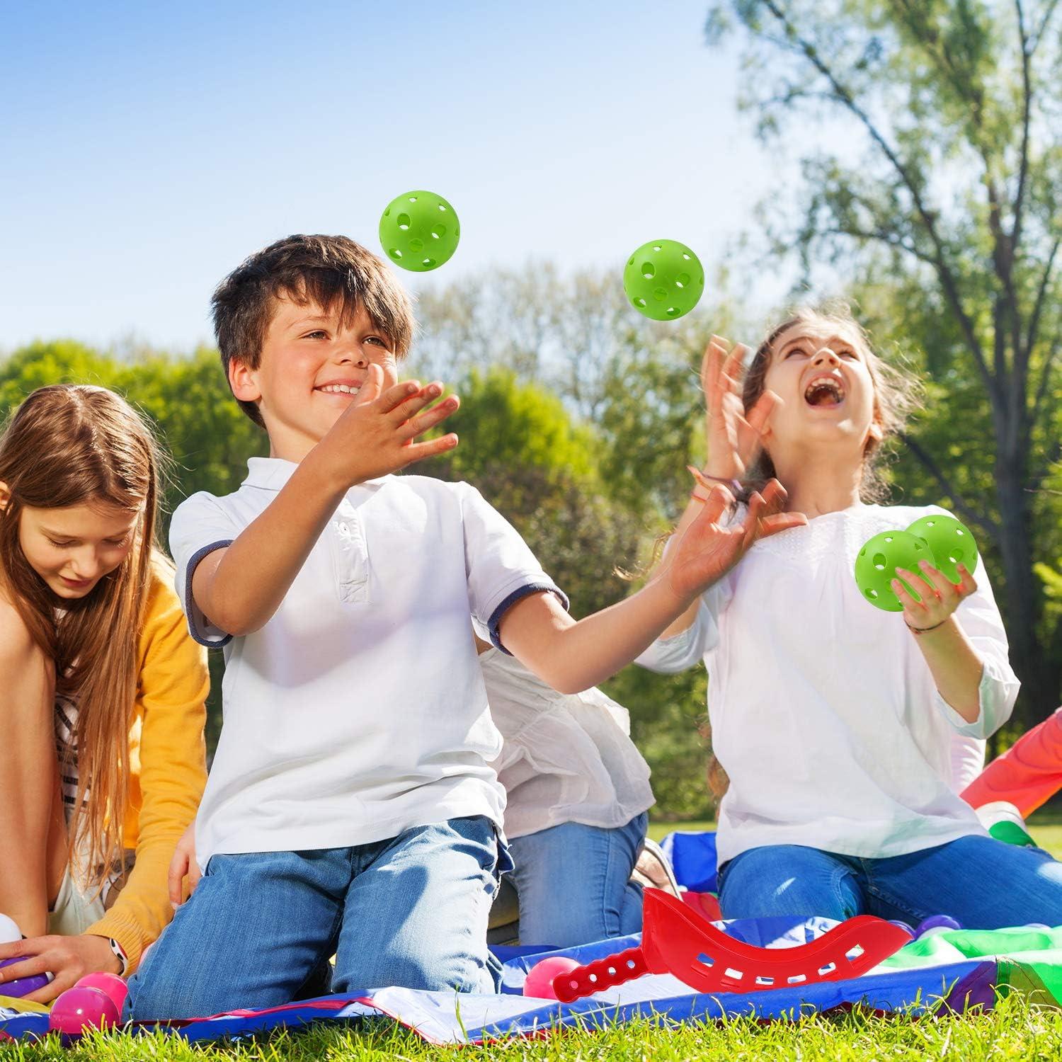 Juego de Lanzamiento y Captura Cooraby con 4 Cucharas y 2 Pelotas