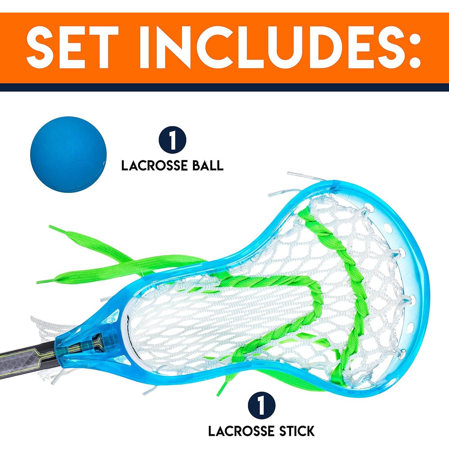 Conjunto de Palo de Lacrosse Mini Franklin Sports 34" Azul