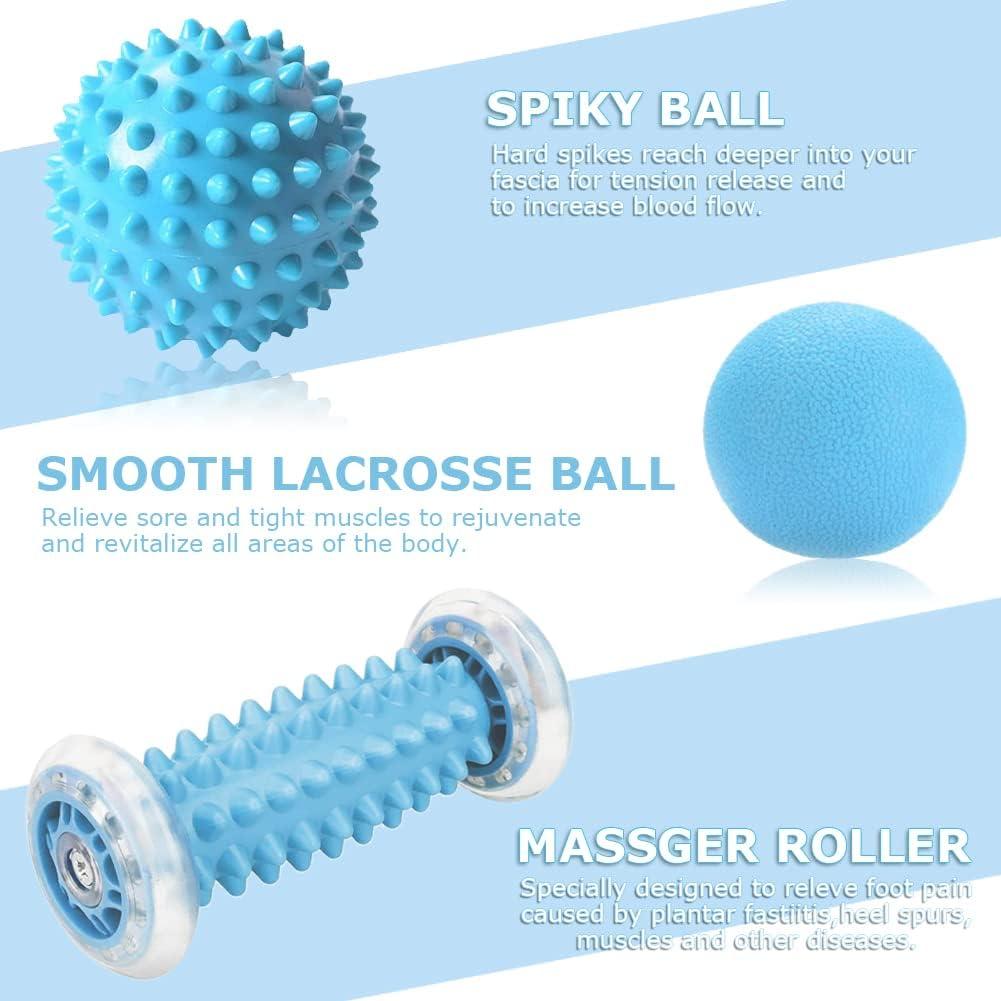 Kit de Masaje 7 en 1 EASJOY para Alivio de Dolor Muscular