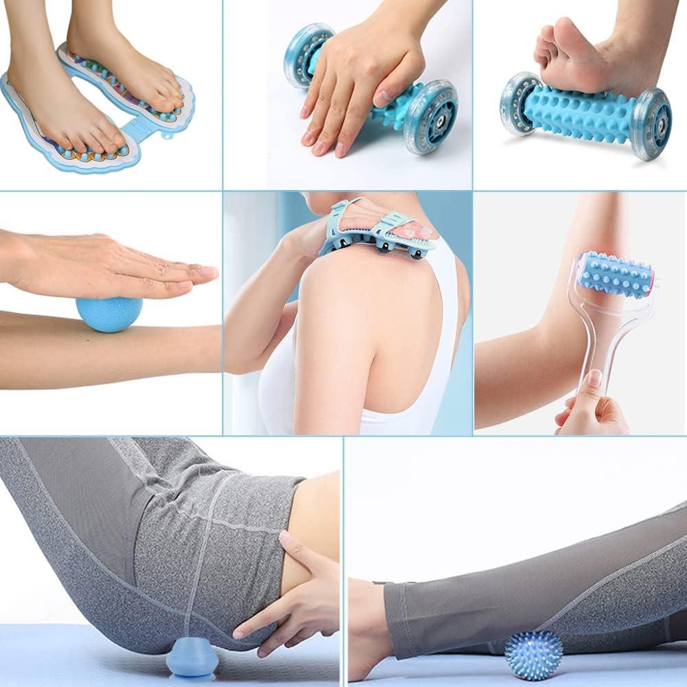 Kit de Masaje 7 en 1 EASJOY para Alivio de Dolor Muscular