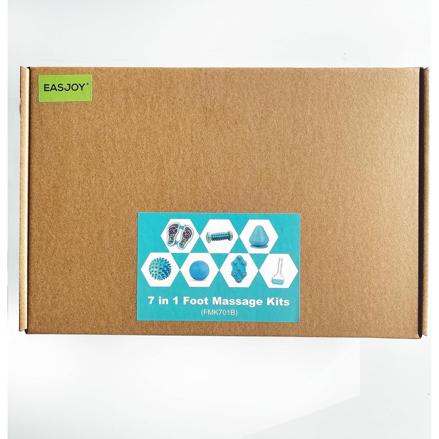 Kit de Masaje 7 en 1 EASJOY para Alivio de Dolor Muscular