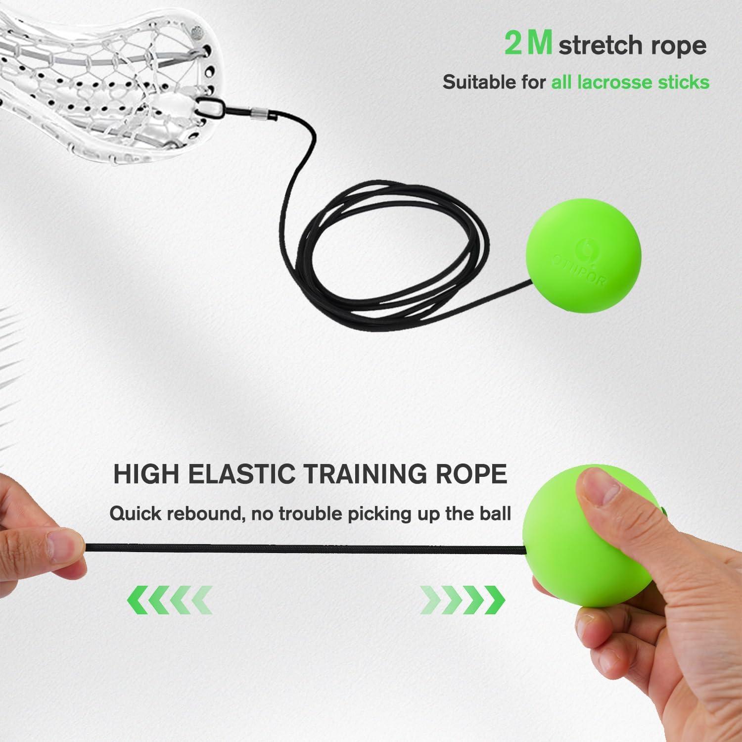 Rebotador de Lacrosse OTIIPOR con Pelotas LED Brillantes