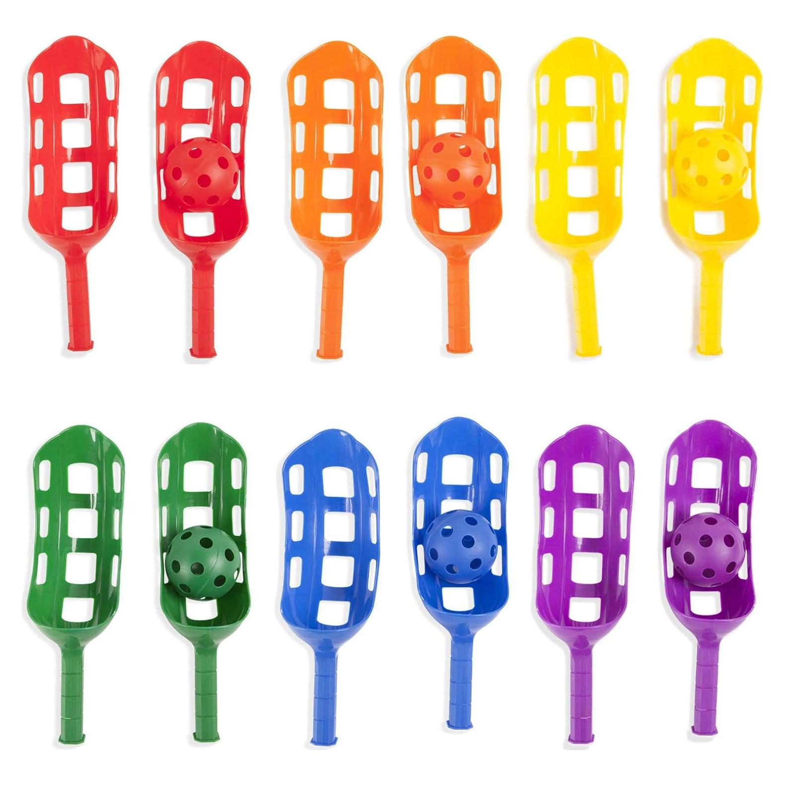 Conjunto de Pelotas y Cucharas Champion Sports - 6 Piezas