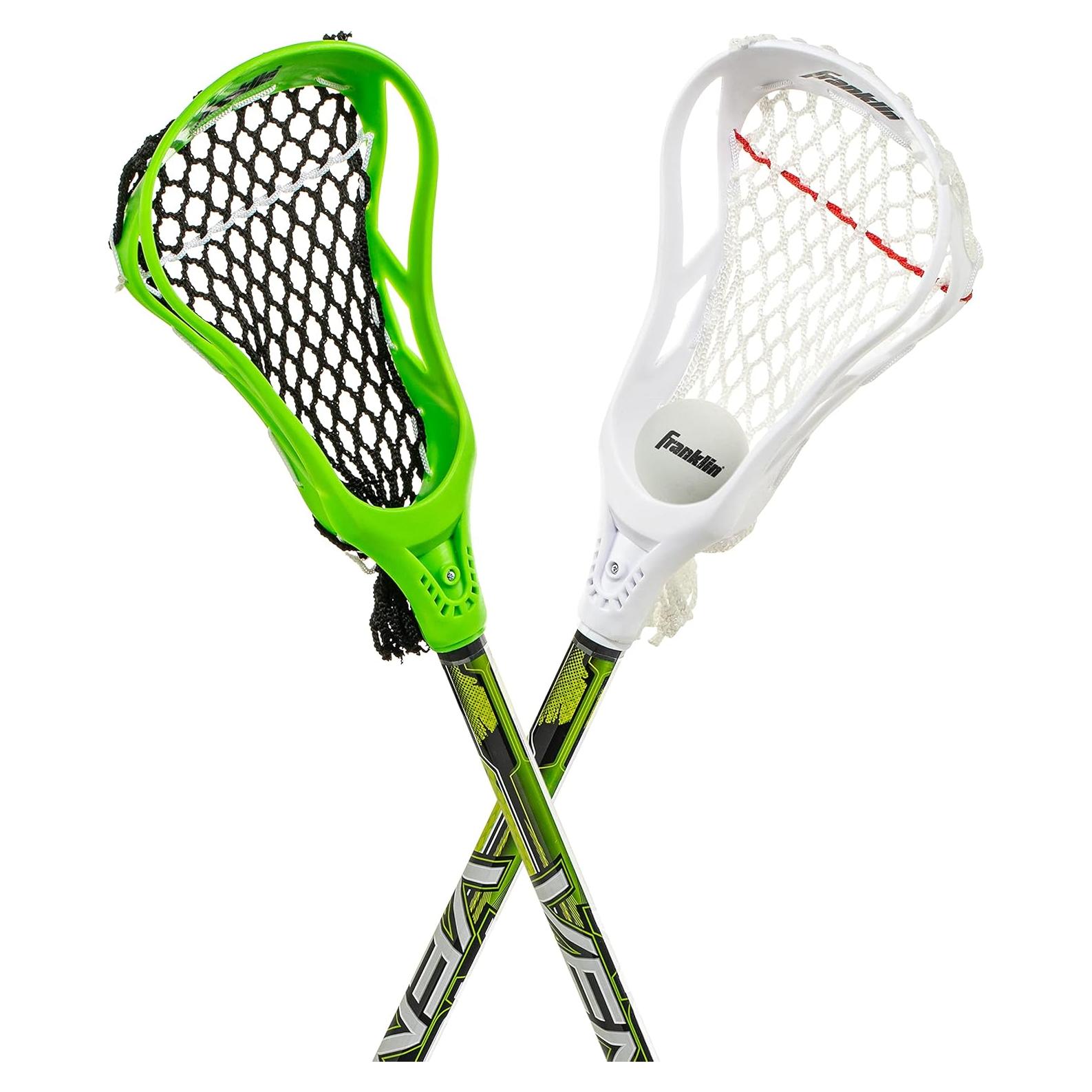 Set de Lacrosse Juvenil Franklin Sports - 2 Palos 81 cm + Pelota