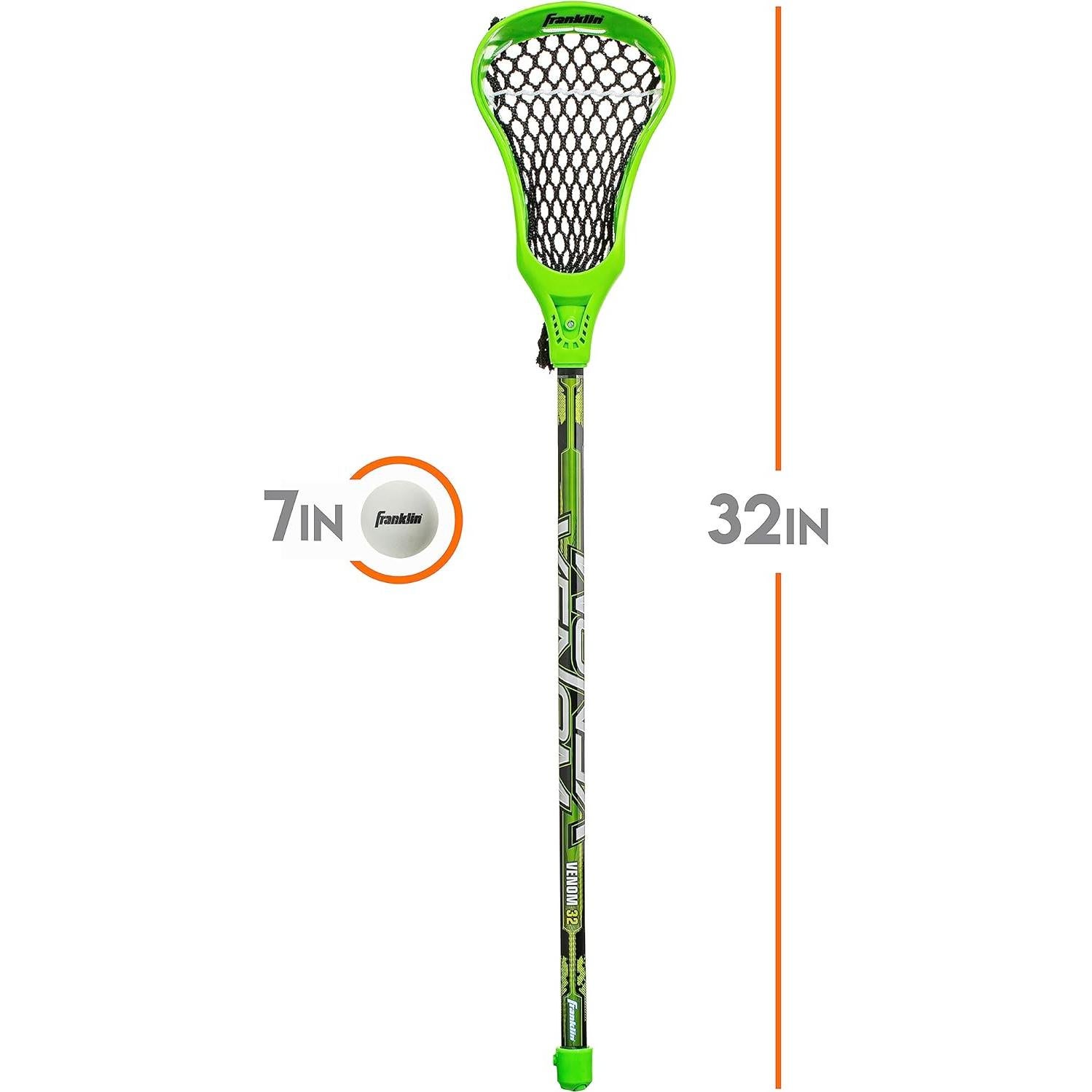 Set de Lacrosse Juvenil Franklin Sports - 2 Palos 81 cm + Pelota