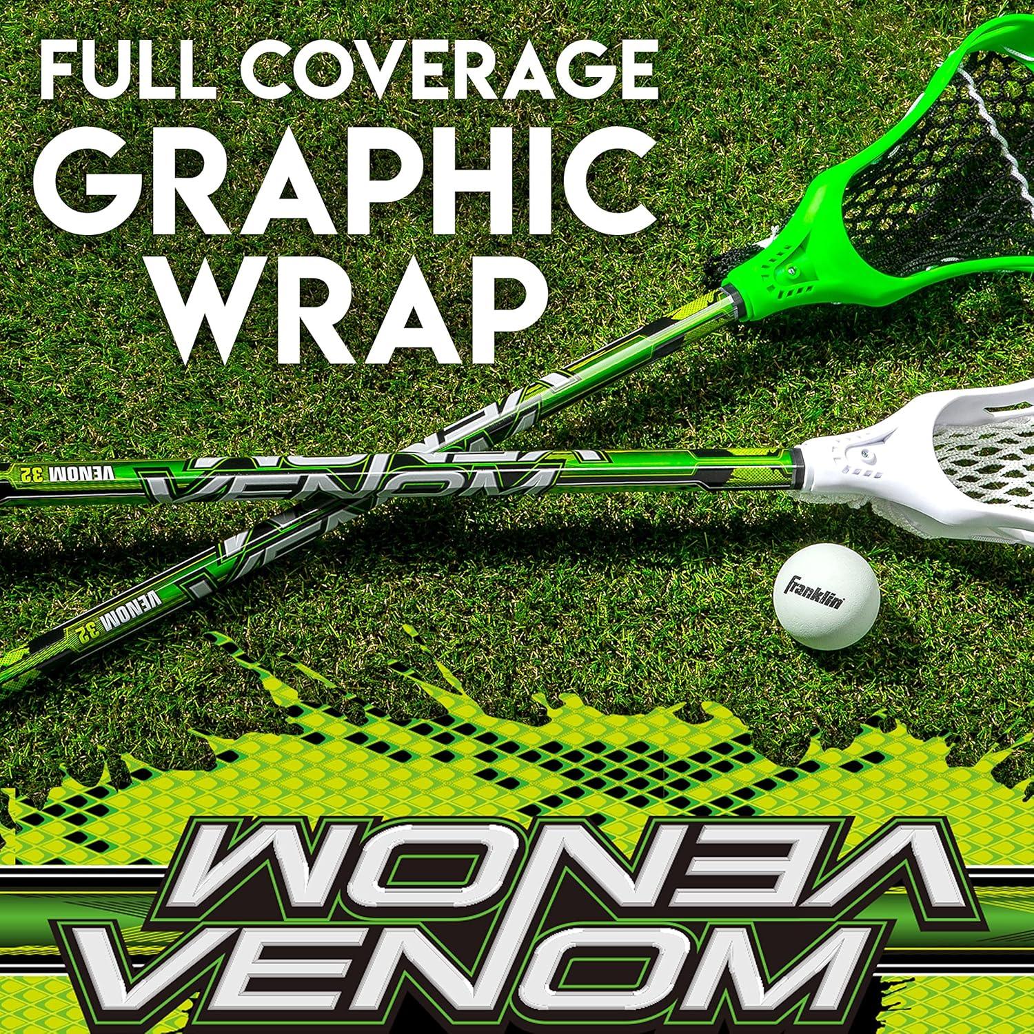 Set de Lacrosse Juvenil Franklin Sports - 2 Palos 81 cm + Pelota