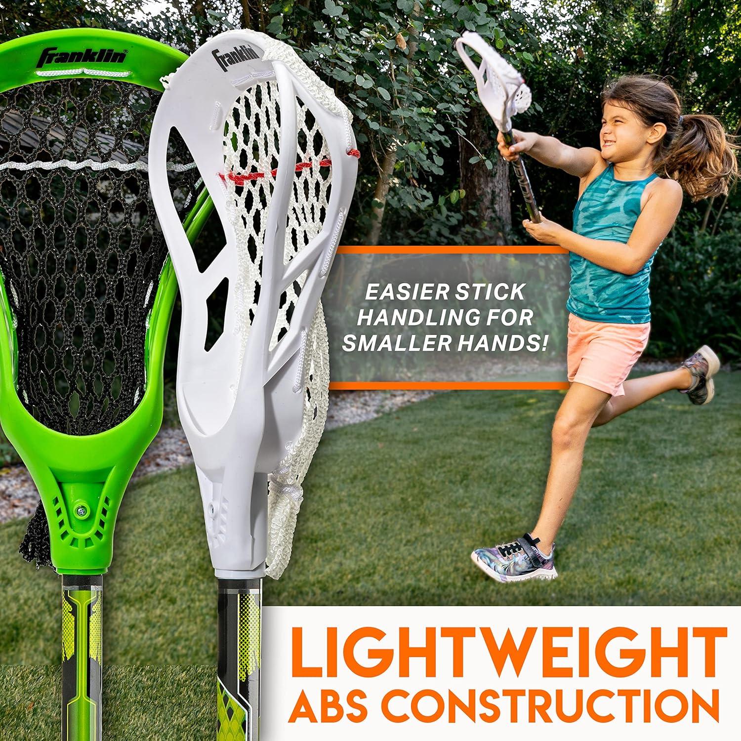 Set de Lacrosse Juvenil Franklin Sports - 2 Palos 81 cm + Pelota