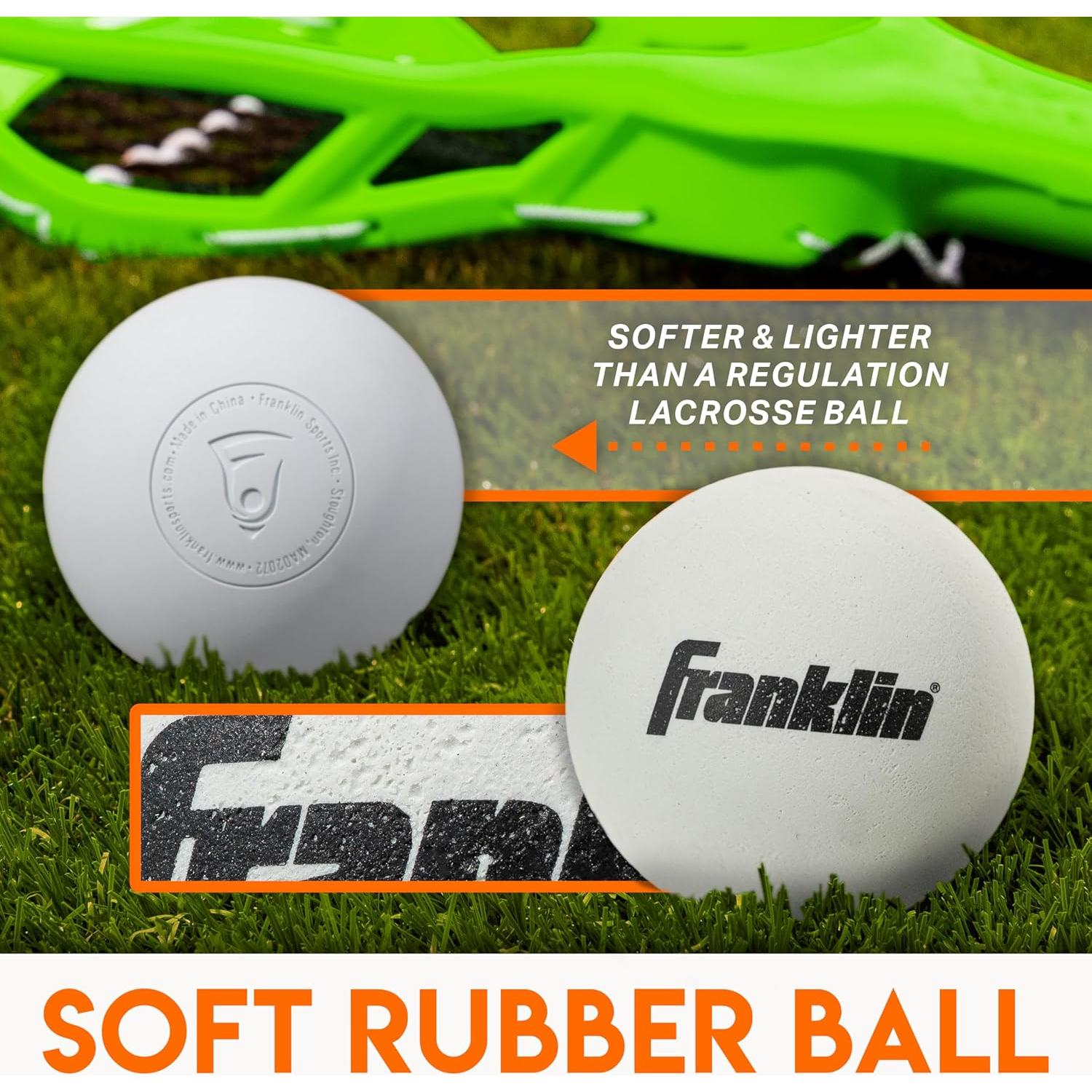 Set de Lacrosse Juvenil Franklin Sports - 2 Palos 81 cm + Pelota