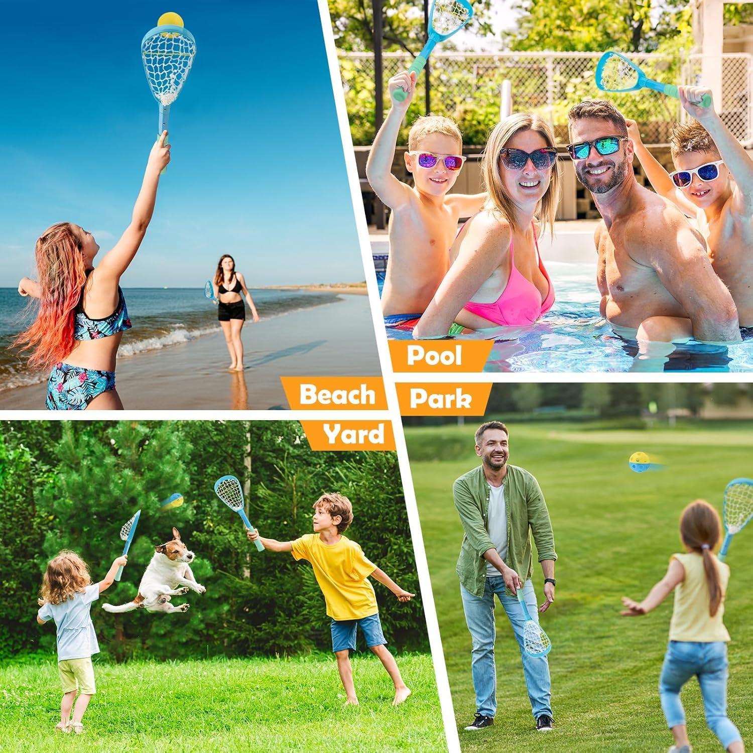 Foayex Set de Lacrosse Mini Ajustable para Niños y Adultos